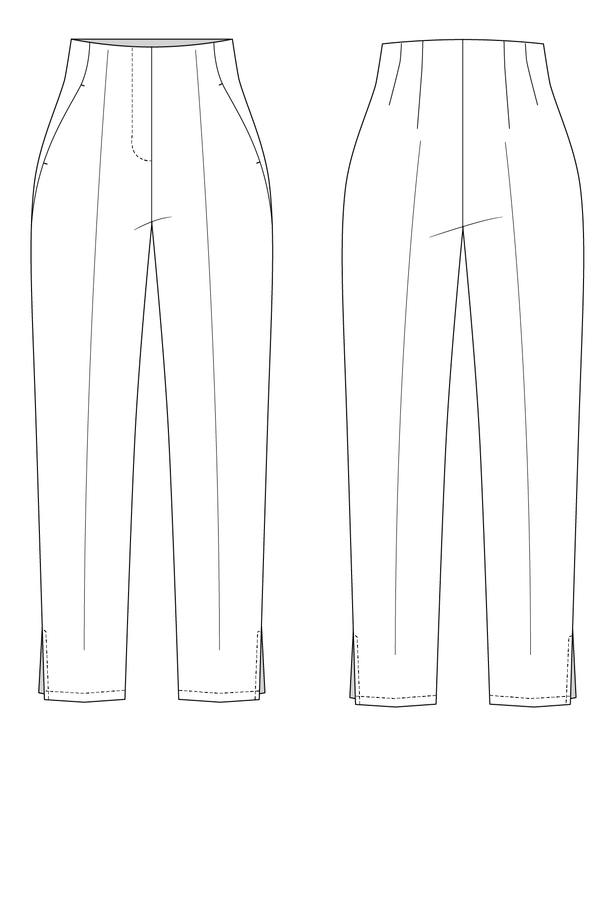 Pants Sewing Pattern Slim Trousers Pattern Basic Pants Pattern Pencil Pants  Pattern Ladies Formal Trousers Pattern PDF Pattern - Etsy