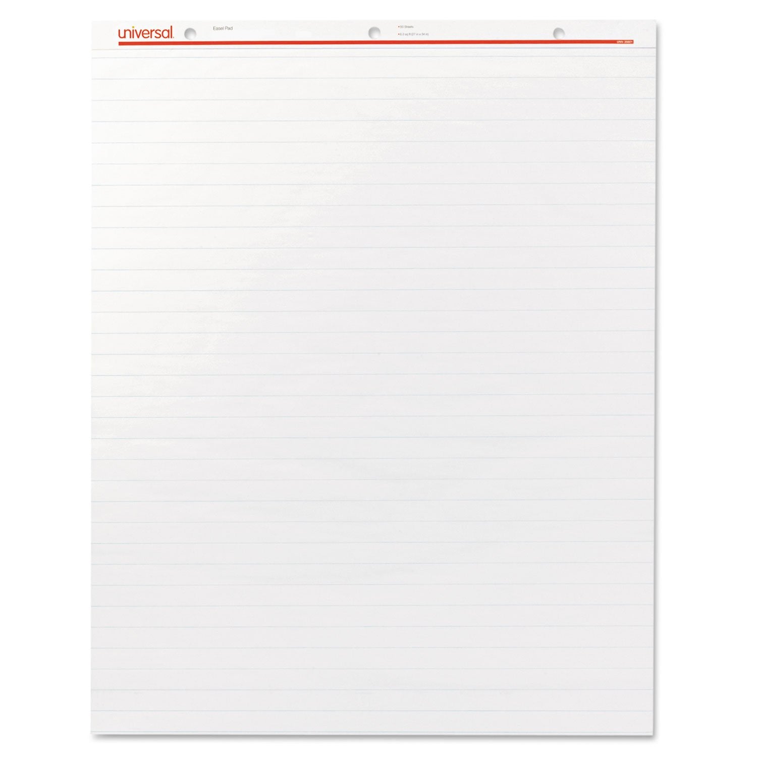 Ampad Flip Charts, 1 Ruled, 27 x 34, White, 50 Sheets, 2/Pack