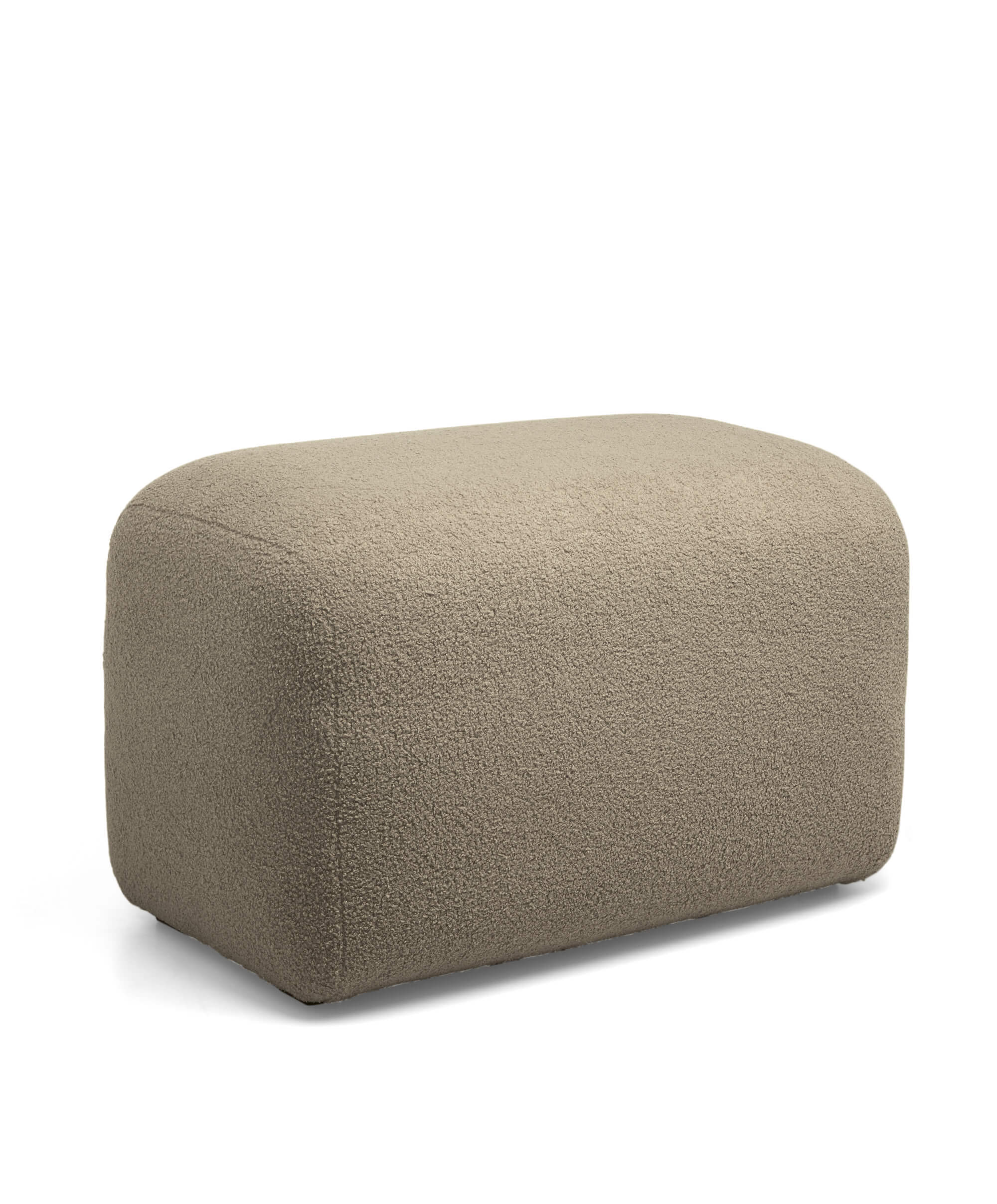 Royton Footstool in Boucle - Mink