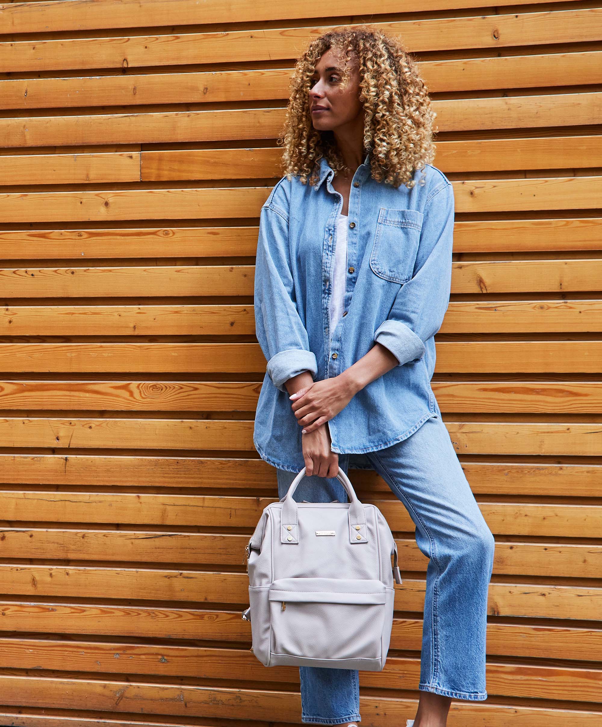 Bababing Mani Changing Backpack - Blush Grey