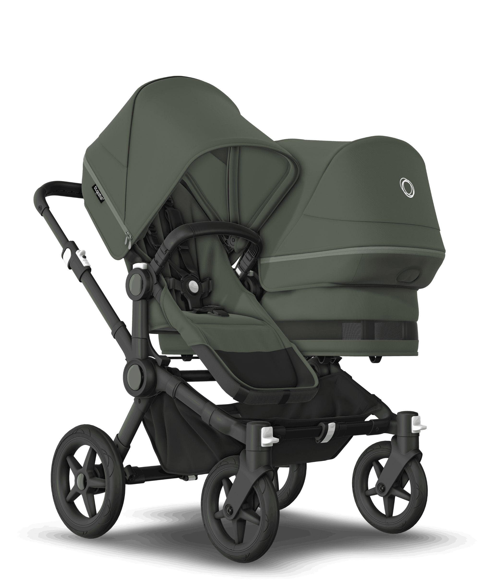 Bugaboo Donkey 5 Double Carrycot & Seat Pushchair - Forest Green