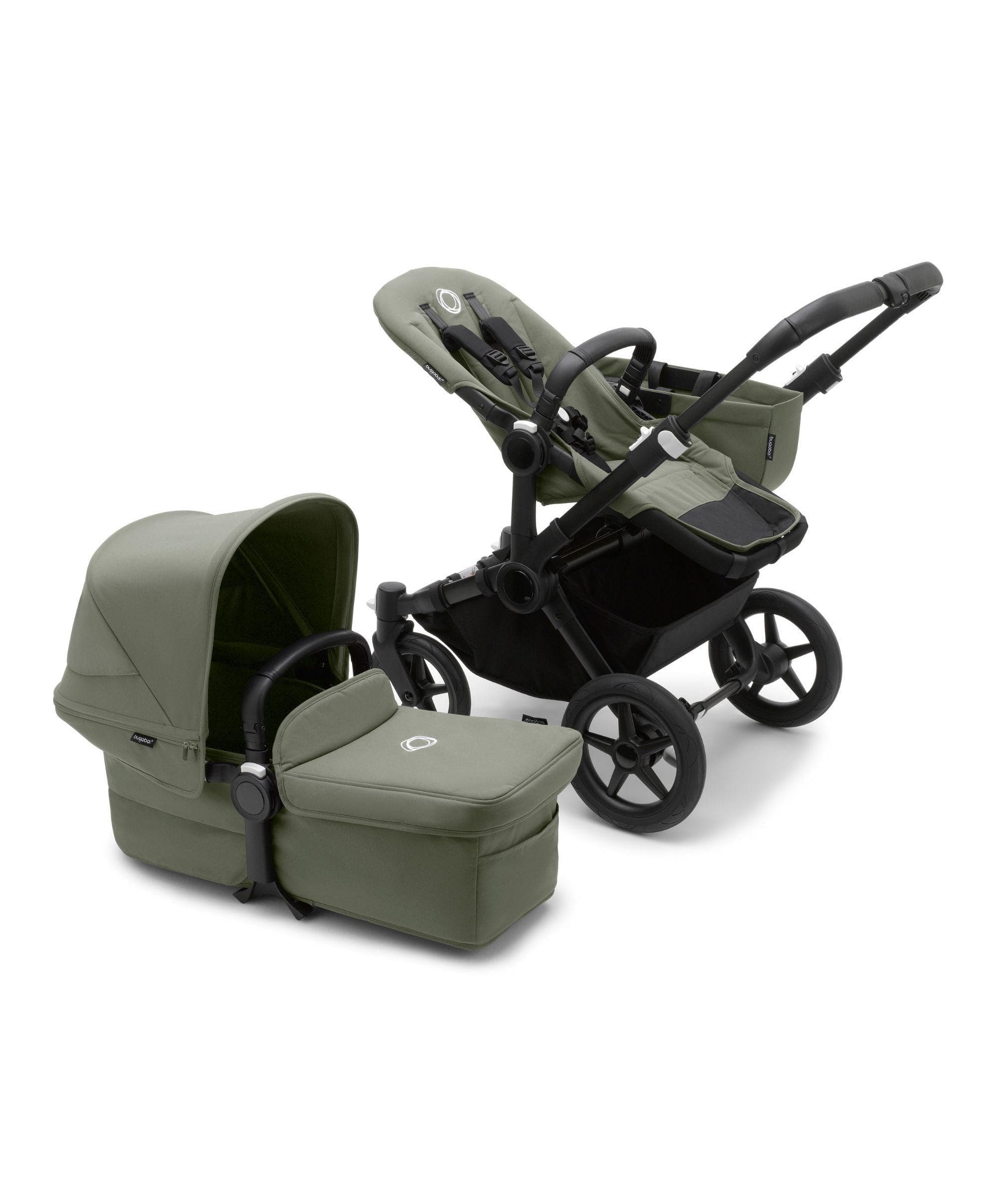 Bugaboo Donkey 5 Mono Complete Pushchair & Carrycot - Forest Green