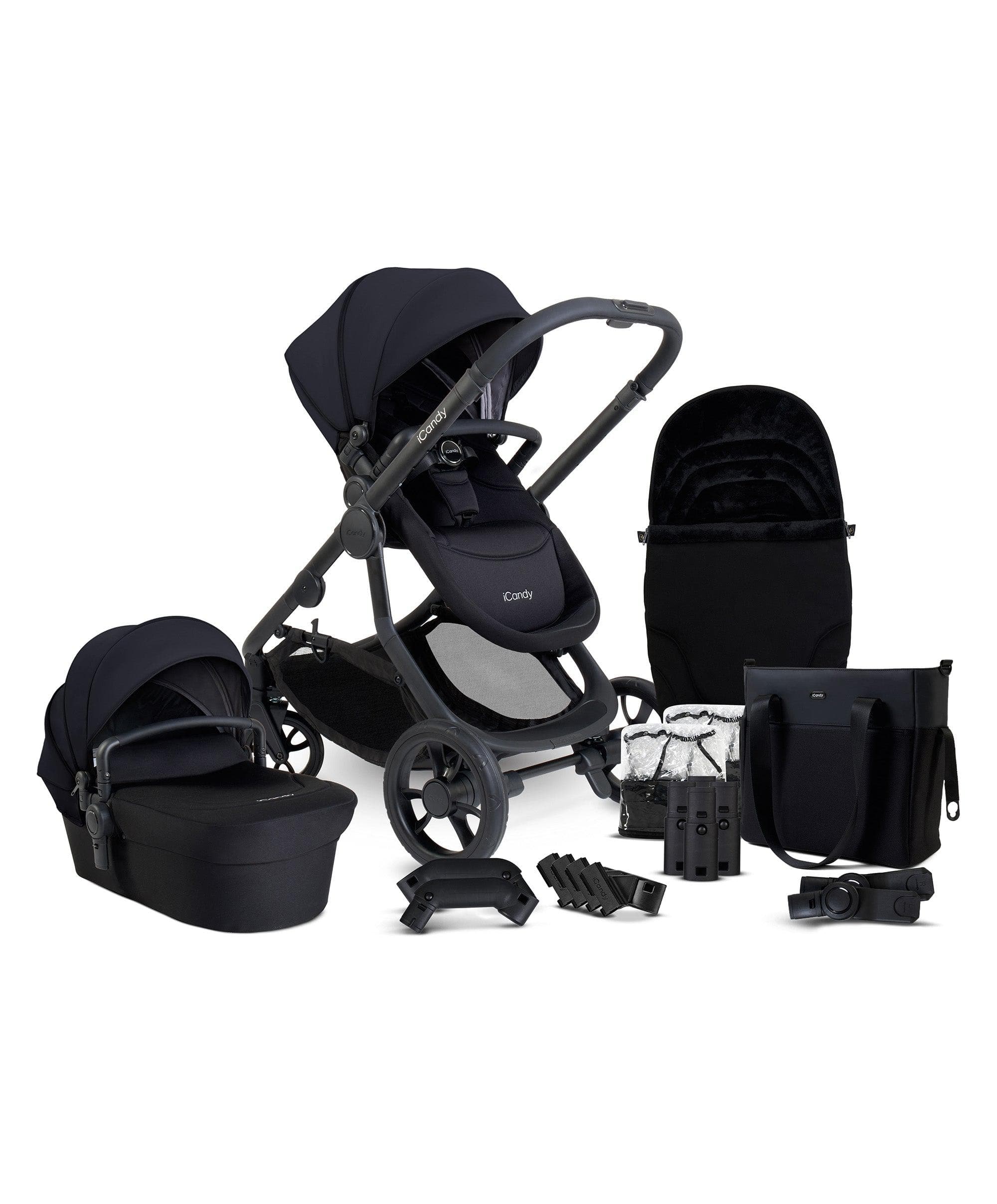 iCandy Orange4 Pushchair Bundle - Black