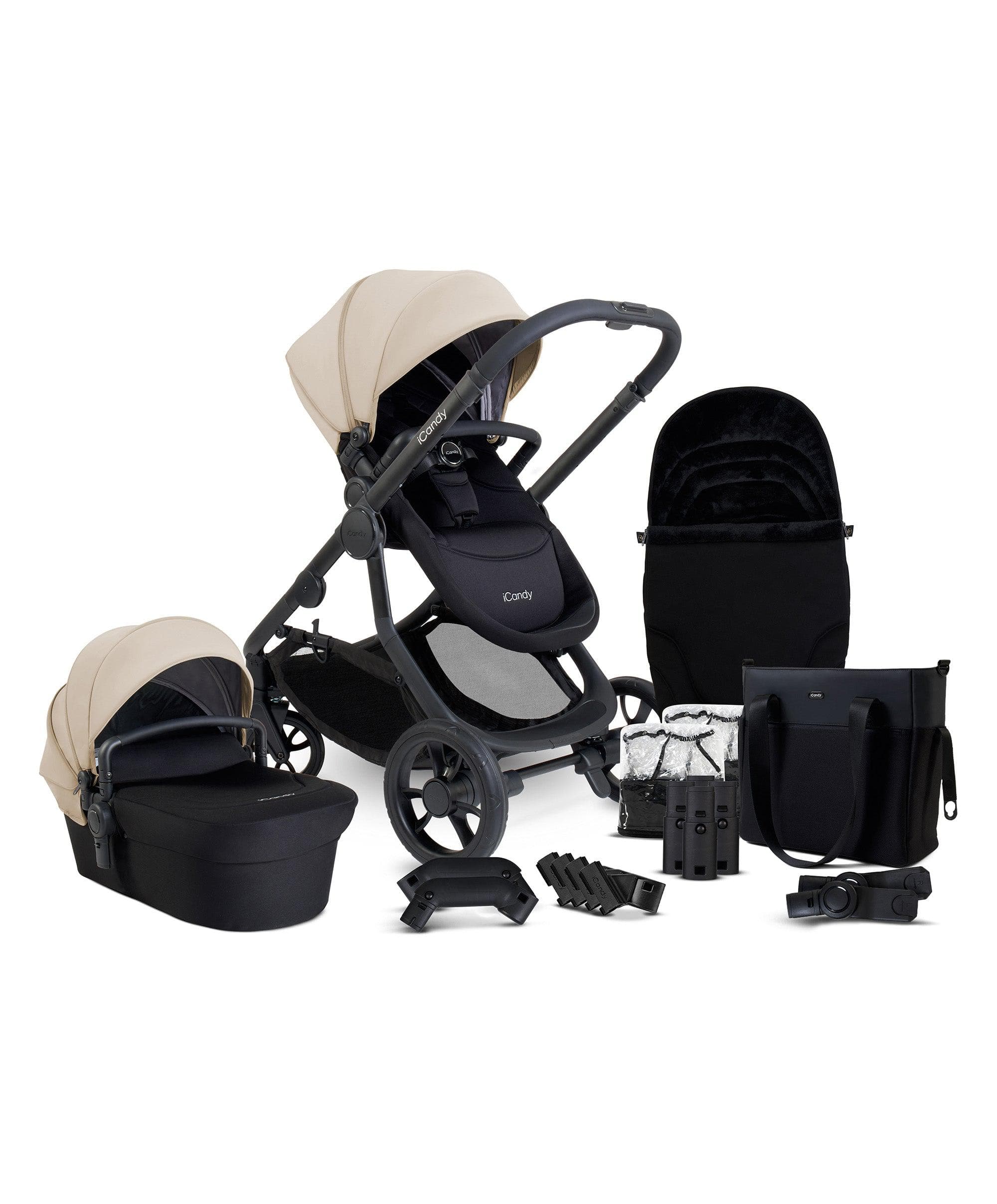 iCandy Orange4 Pushchair Bundle - Latte