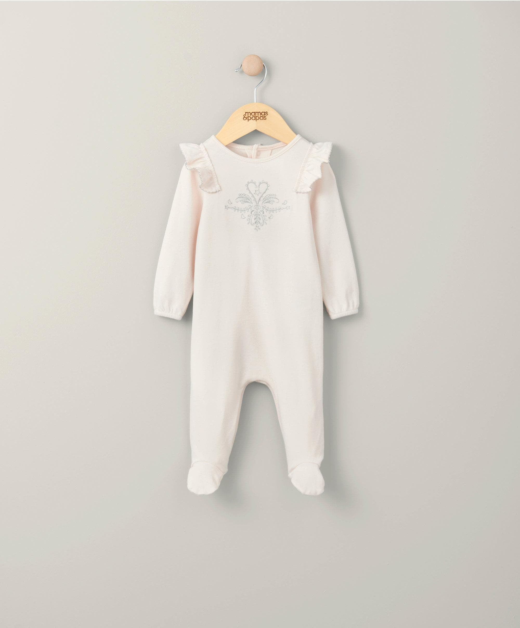 Frill Sleepsuit - Pink