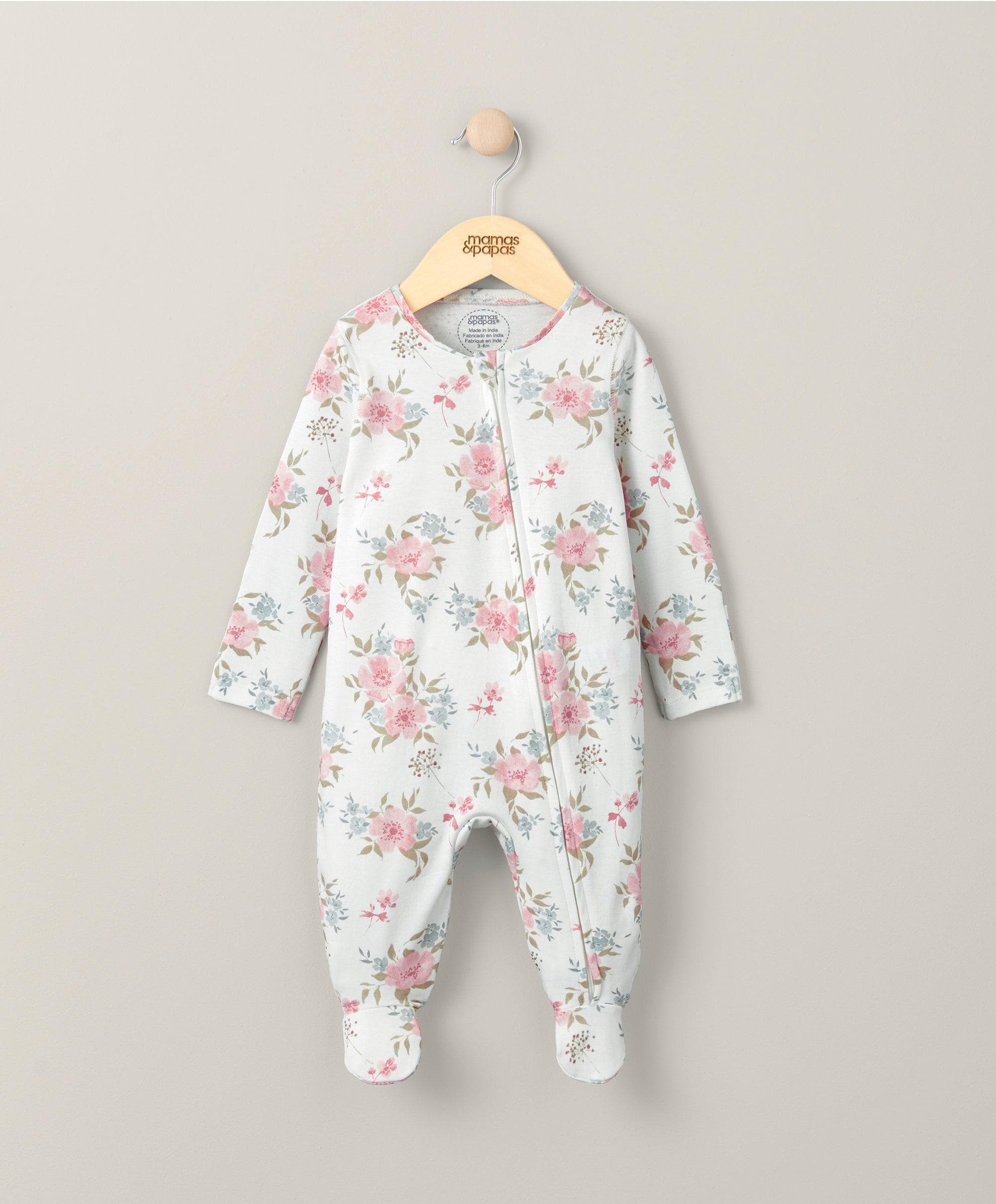 Floral Sleepsuit - Pink