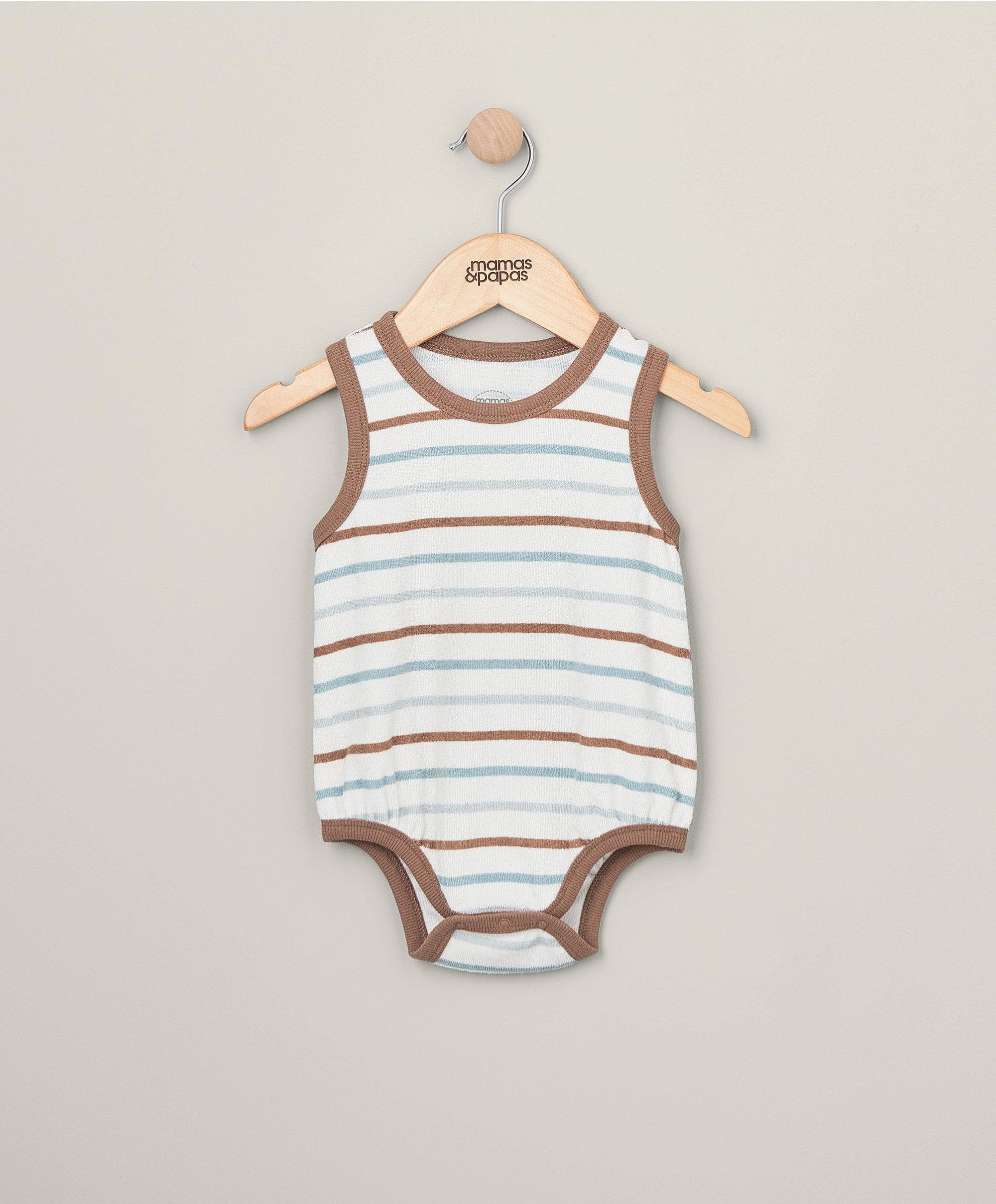 Stripe Towelling Bodysuit