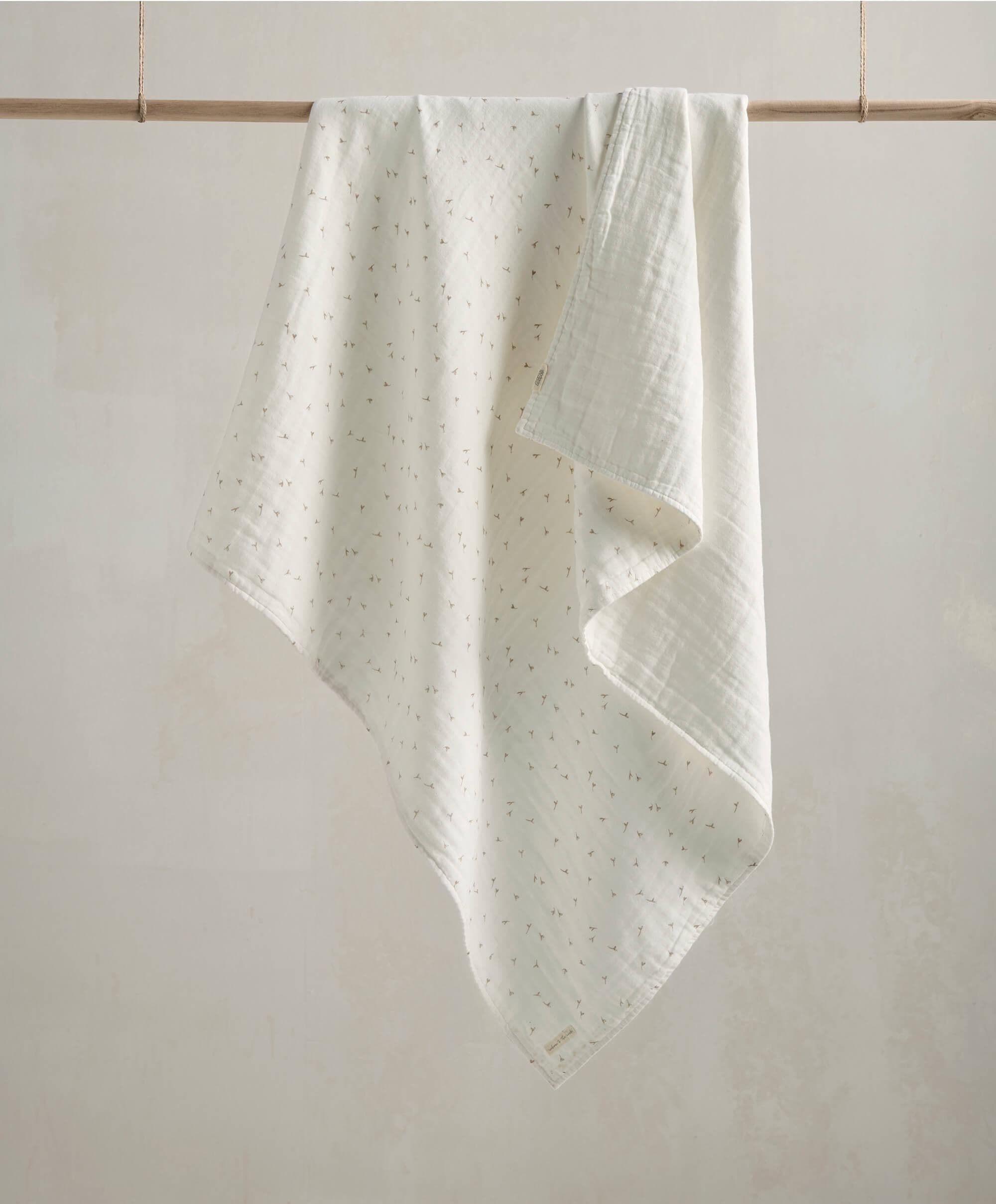 Welcome to the World Seedling Muslin Blanket - Seed