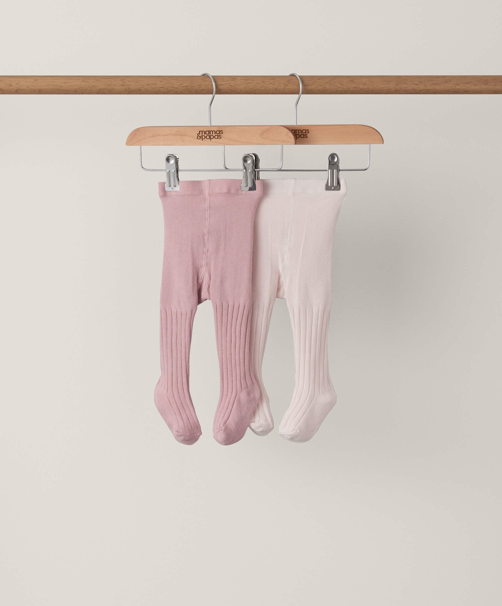 Cable Knit Tights (2 Pack) - Pink