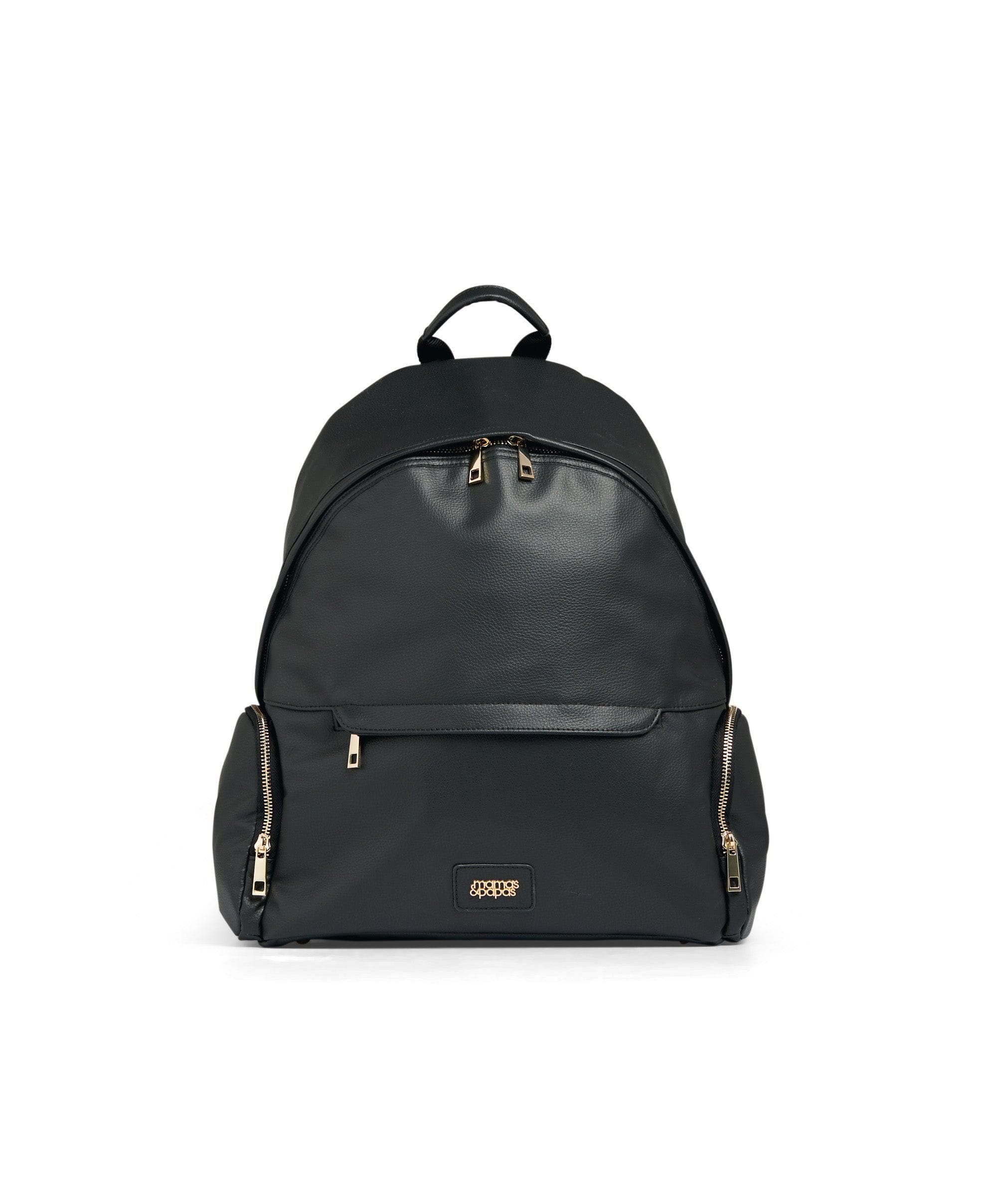 Strada Luxe Changing Backpack - Black/Gold