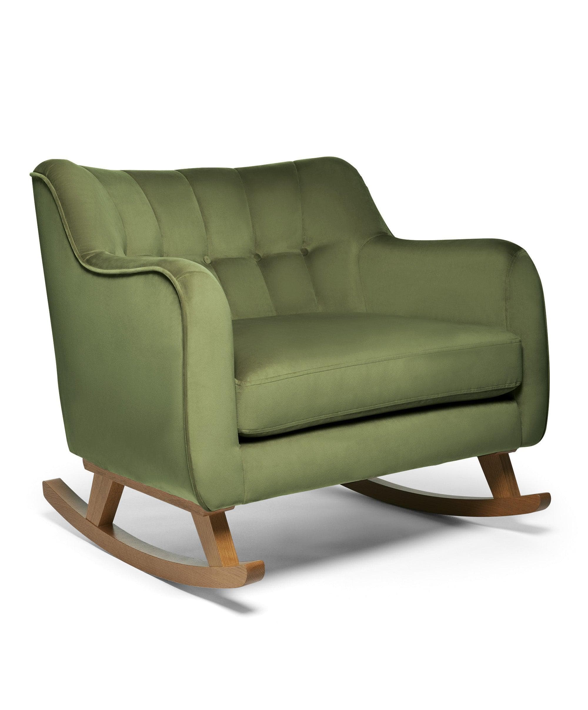 Hilston Cuddle Chair in Velvet - Olive