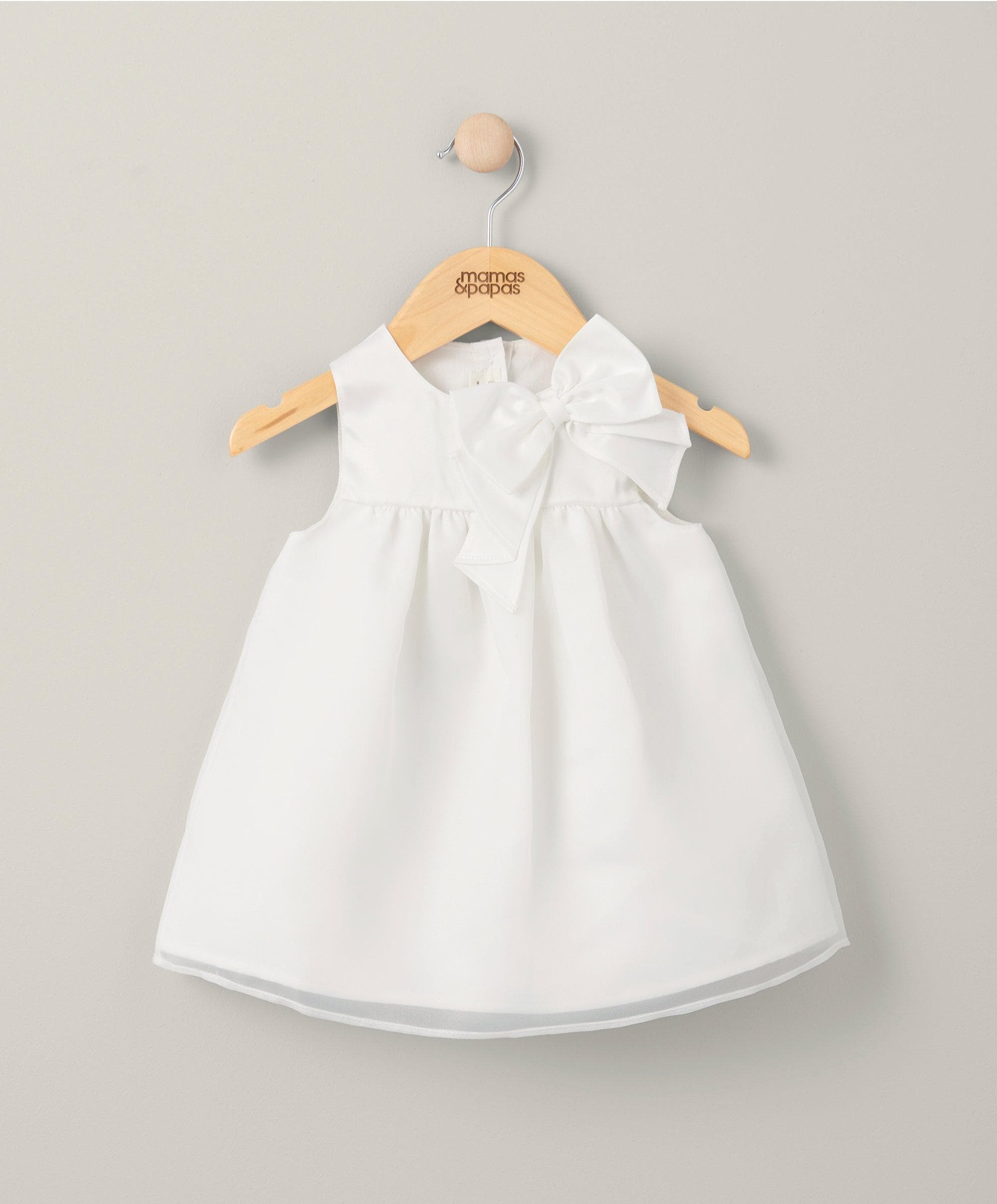 White Organza Bow Dress