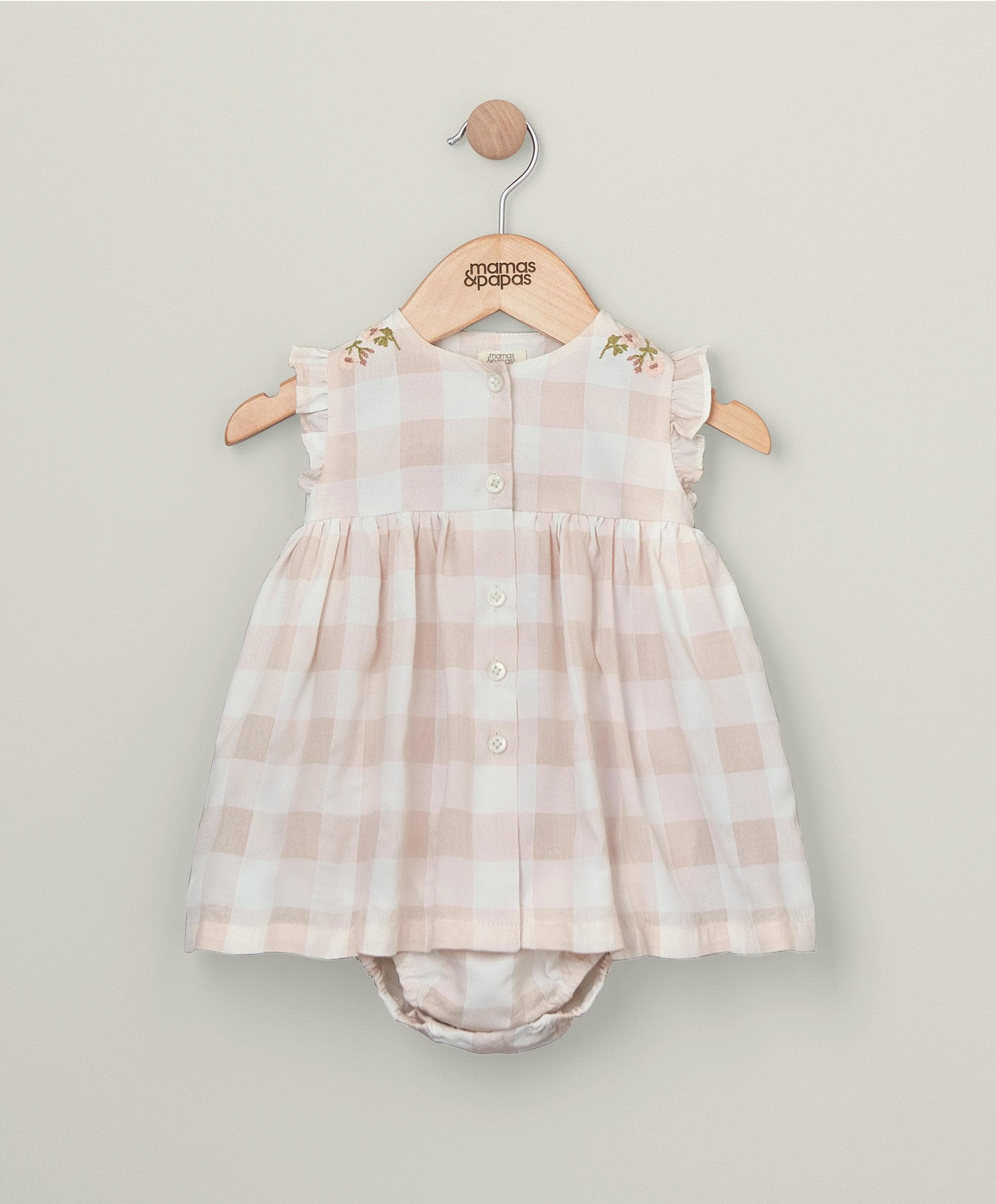 Gingham Sun Dress - Pink