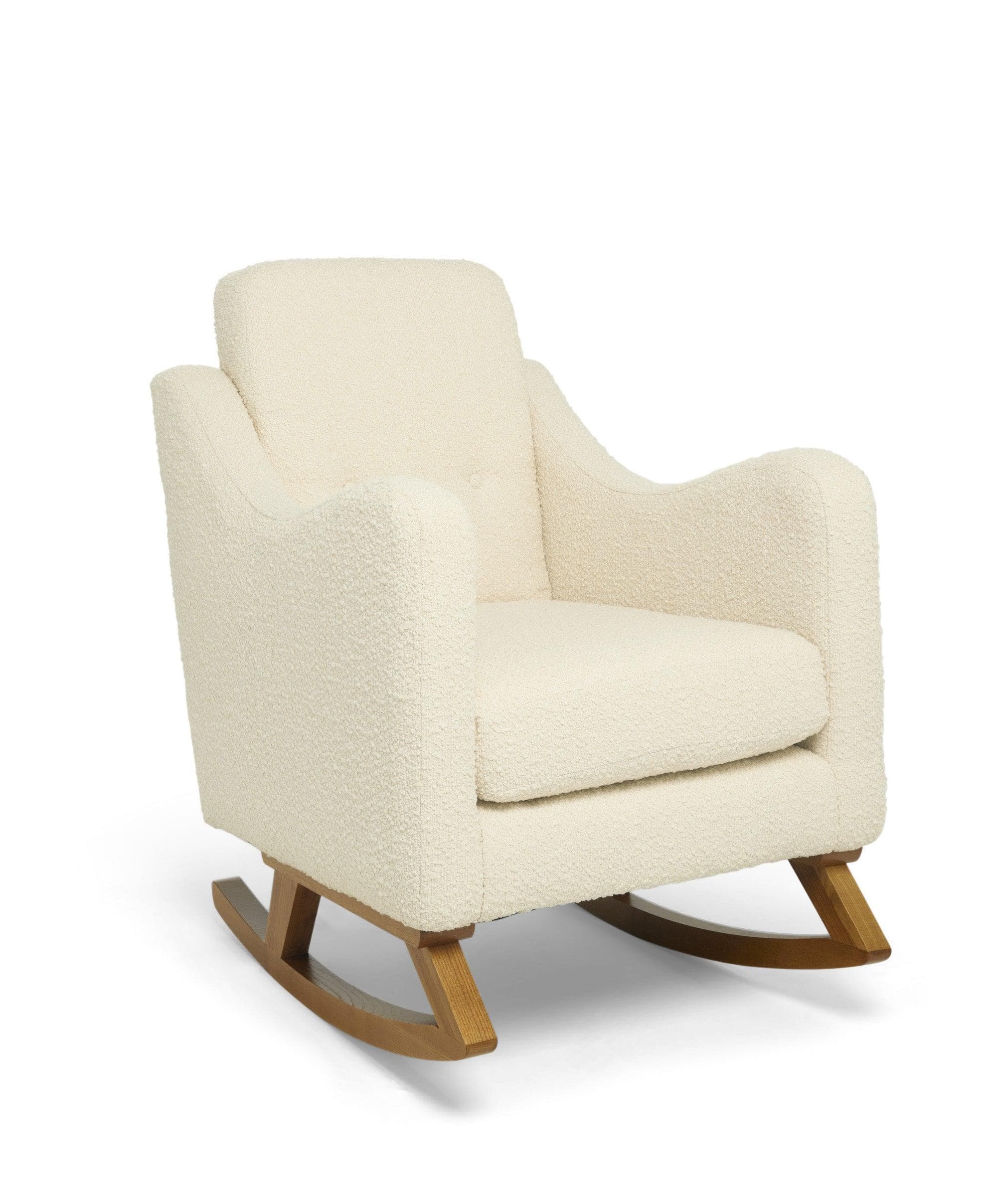 Bowdon Nursing Chair in Chenille Boucle - Oyster