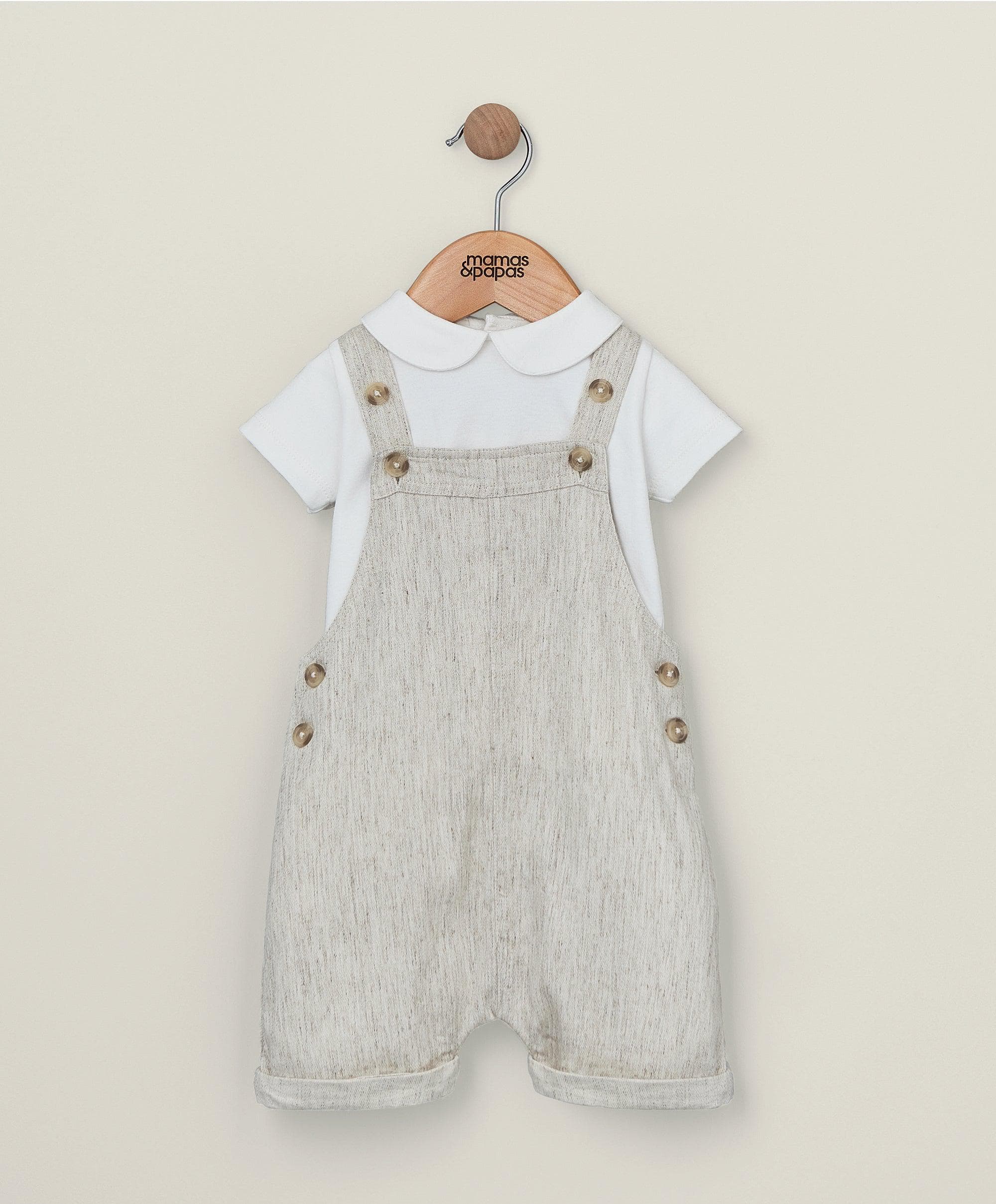 Dungaree & T-shirt Outfit Set