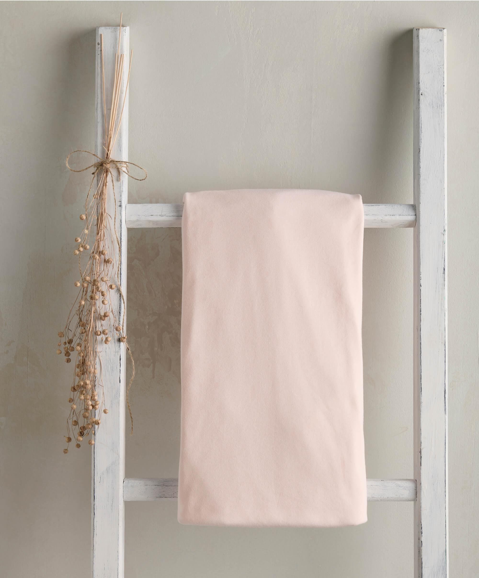 Pink Single Cotbed Fitted Sheet