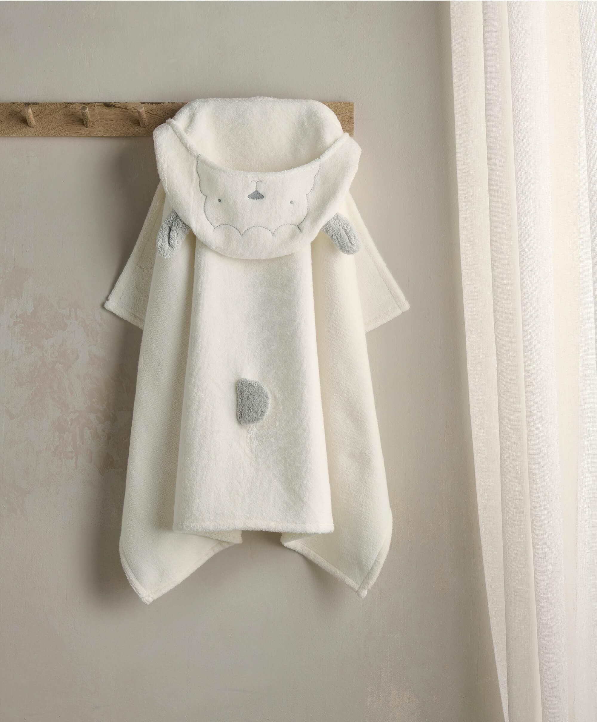 Hooded Baby Towel - Lamb