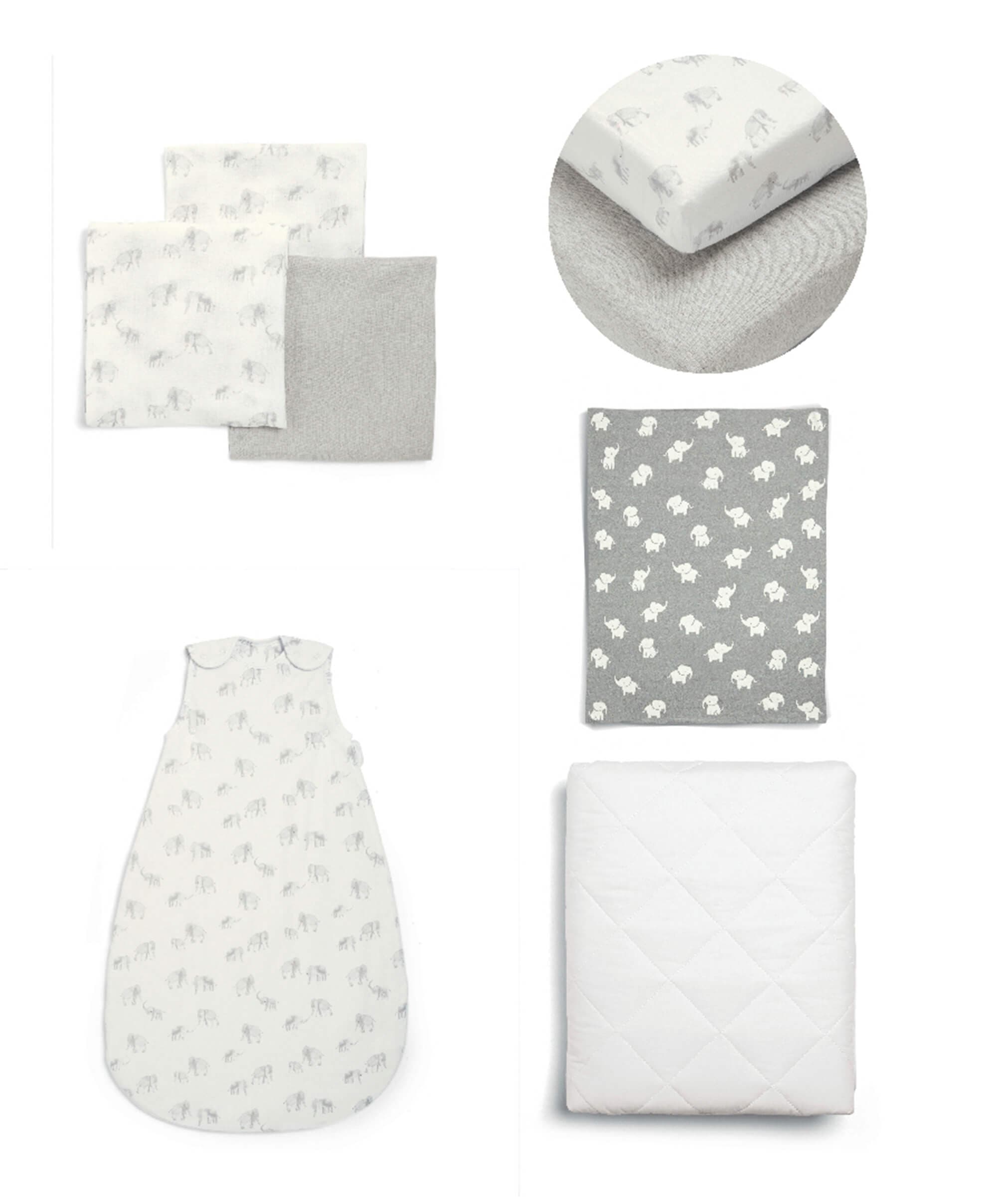 Welcome to the World Cotton Essentials 5 Piece Interior Bundle - Elephant