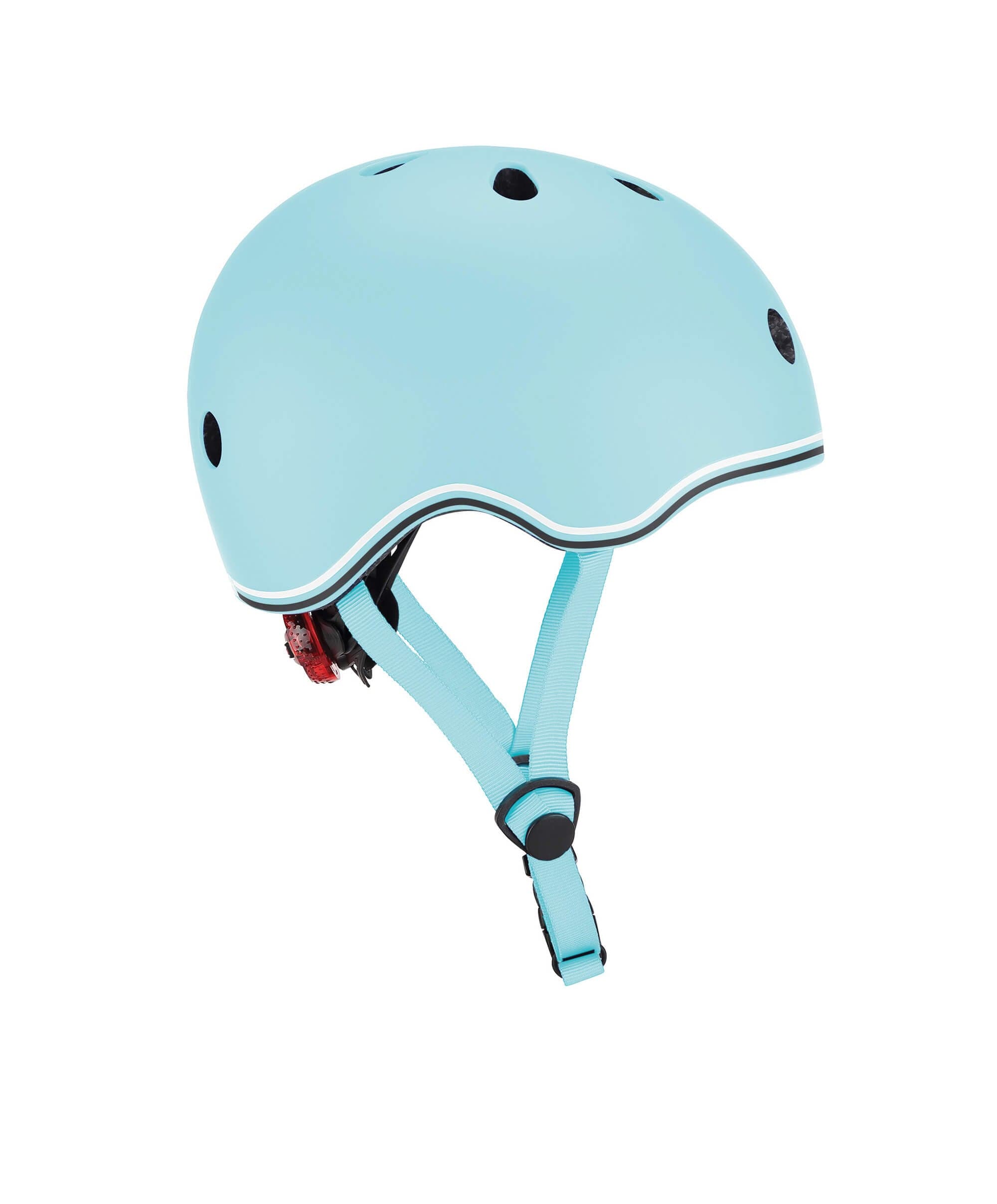Globber GO-UP Lights Helmet - Pastel Blue