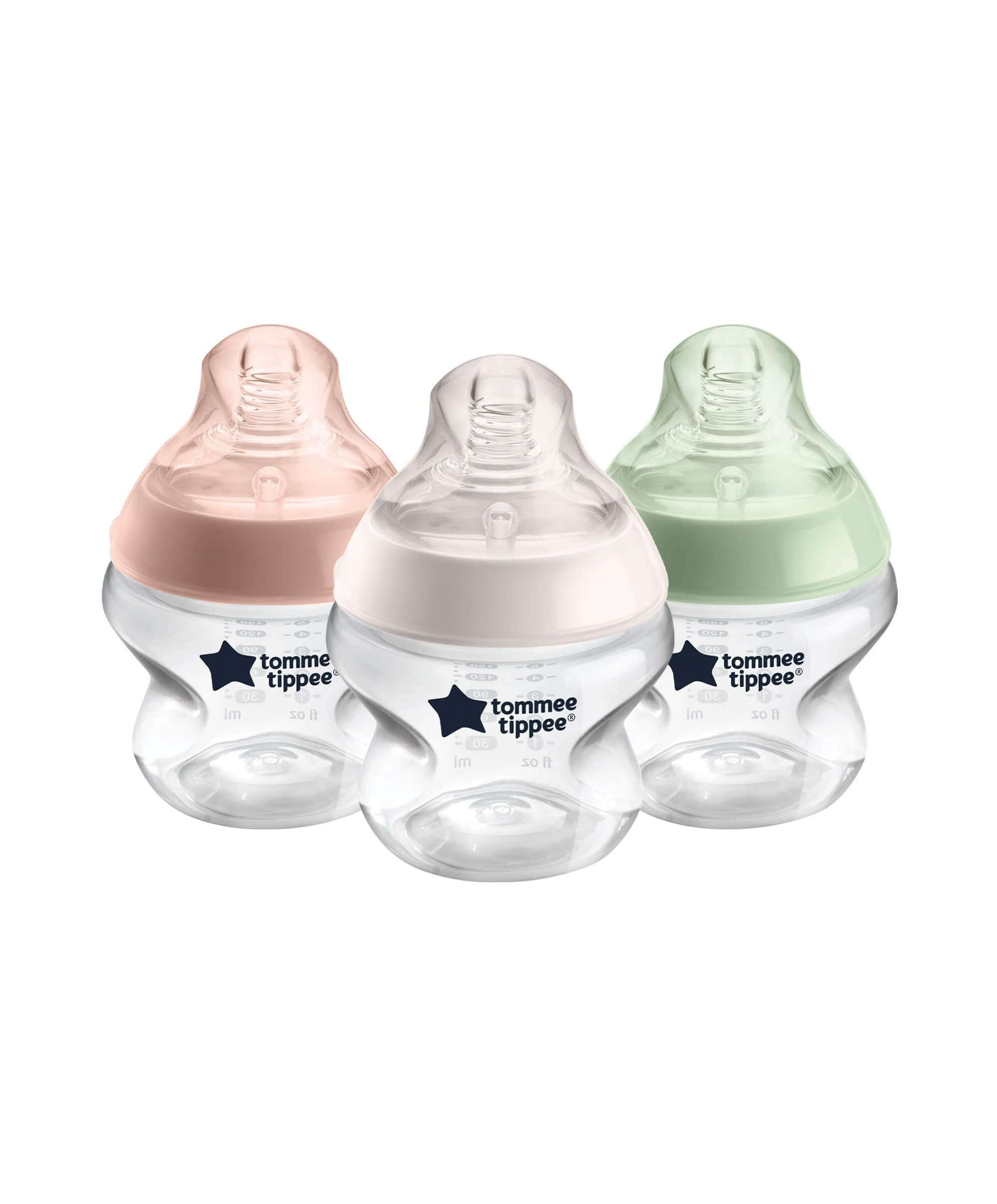 Tommee Tippee Closer to Nature Anti-Colic Baby Bottles (Pack of 3) - 150ml