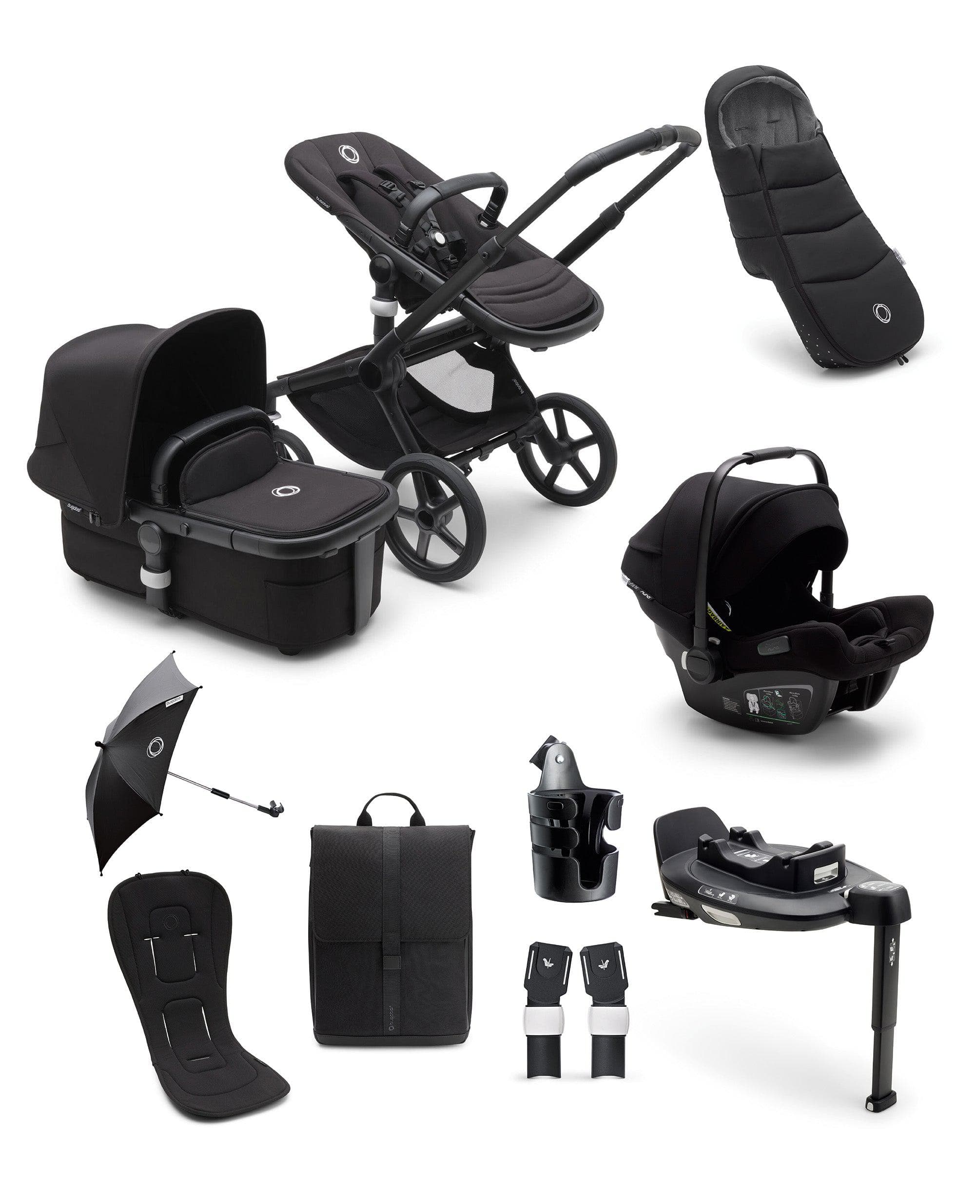 Bugaboo Fox5 Ultimate Travel System Bundle in Black