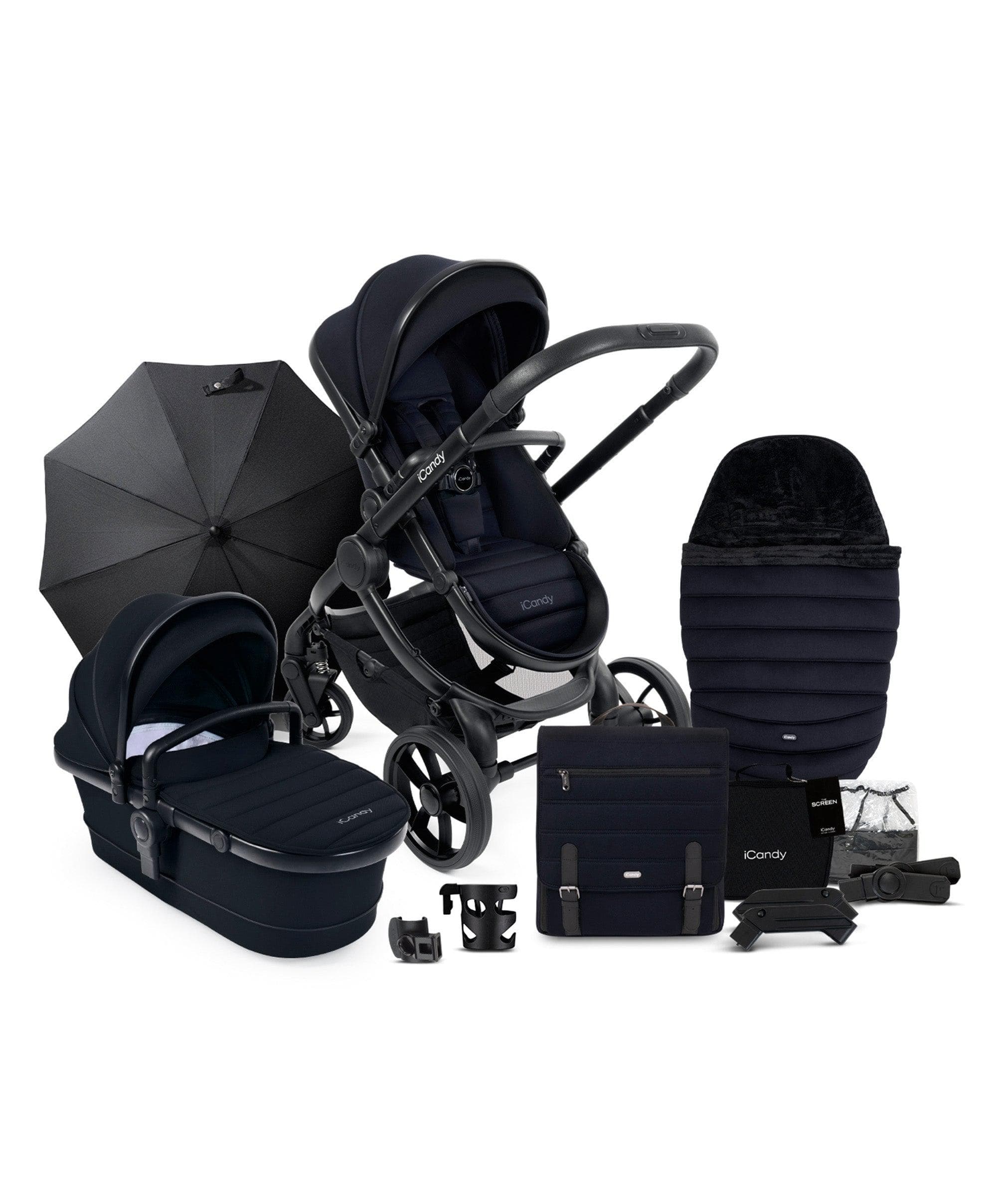 iCandy Peach 7 Complete Pushchair Bundle - Black