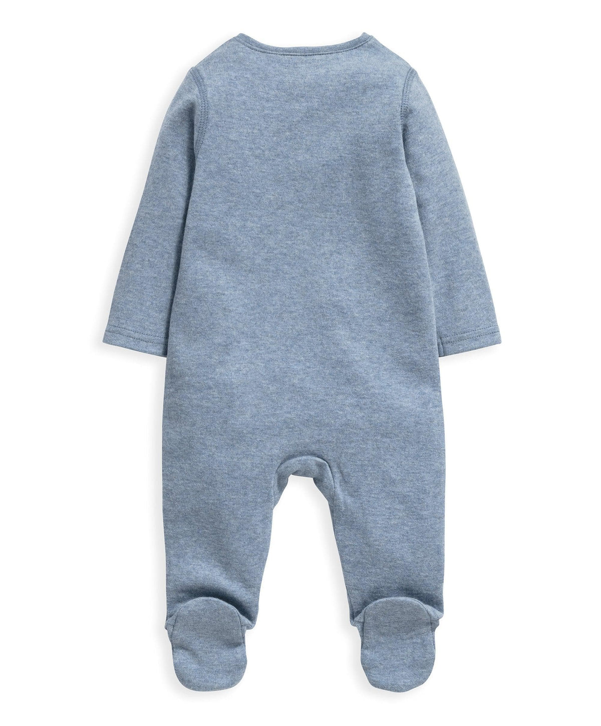 Blue Marl Zip All In One Baby Clothing Mamas Papas Uk