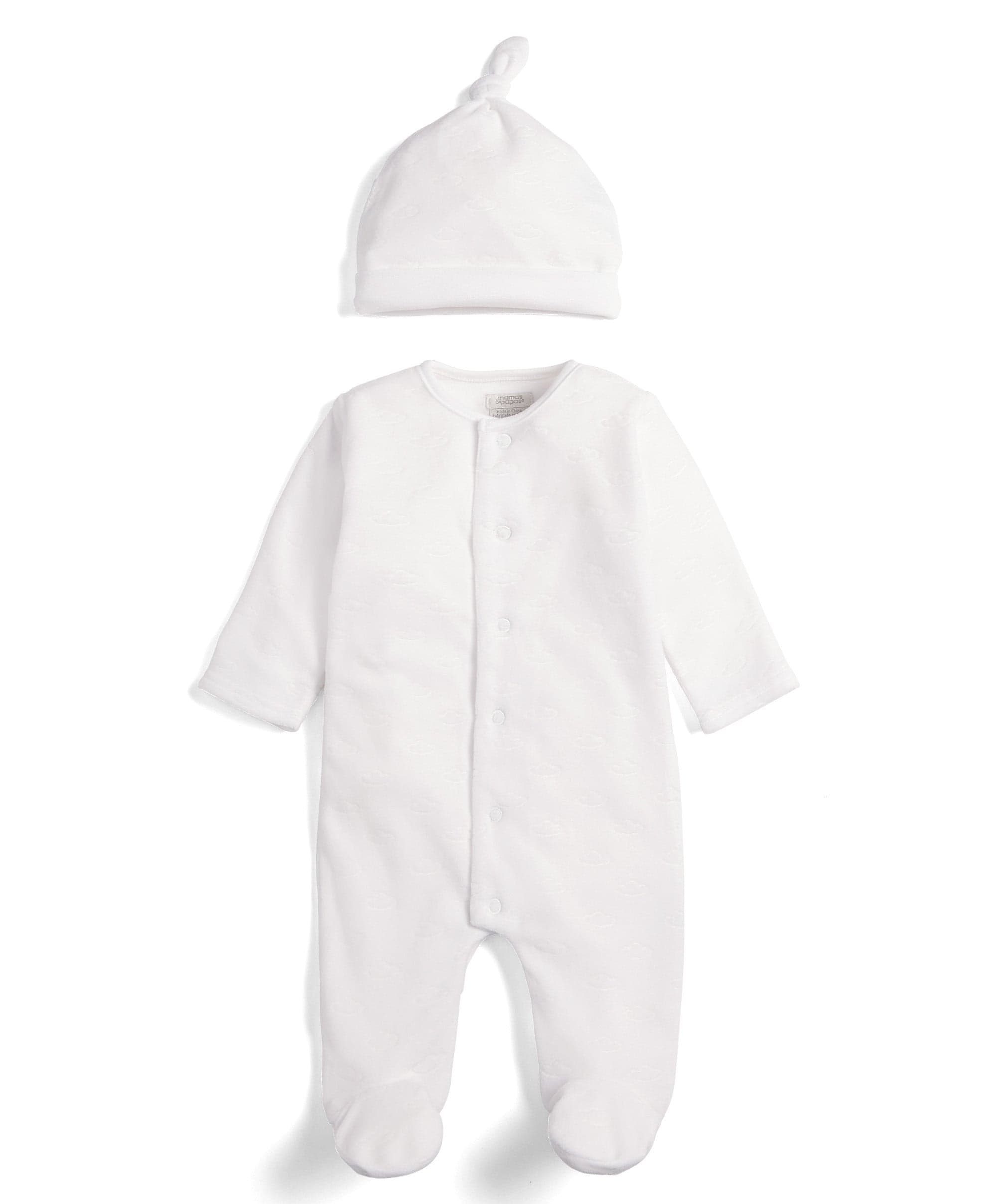 Velour Cloud All-in-One with Hat - 2 Piece Set