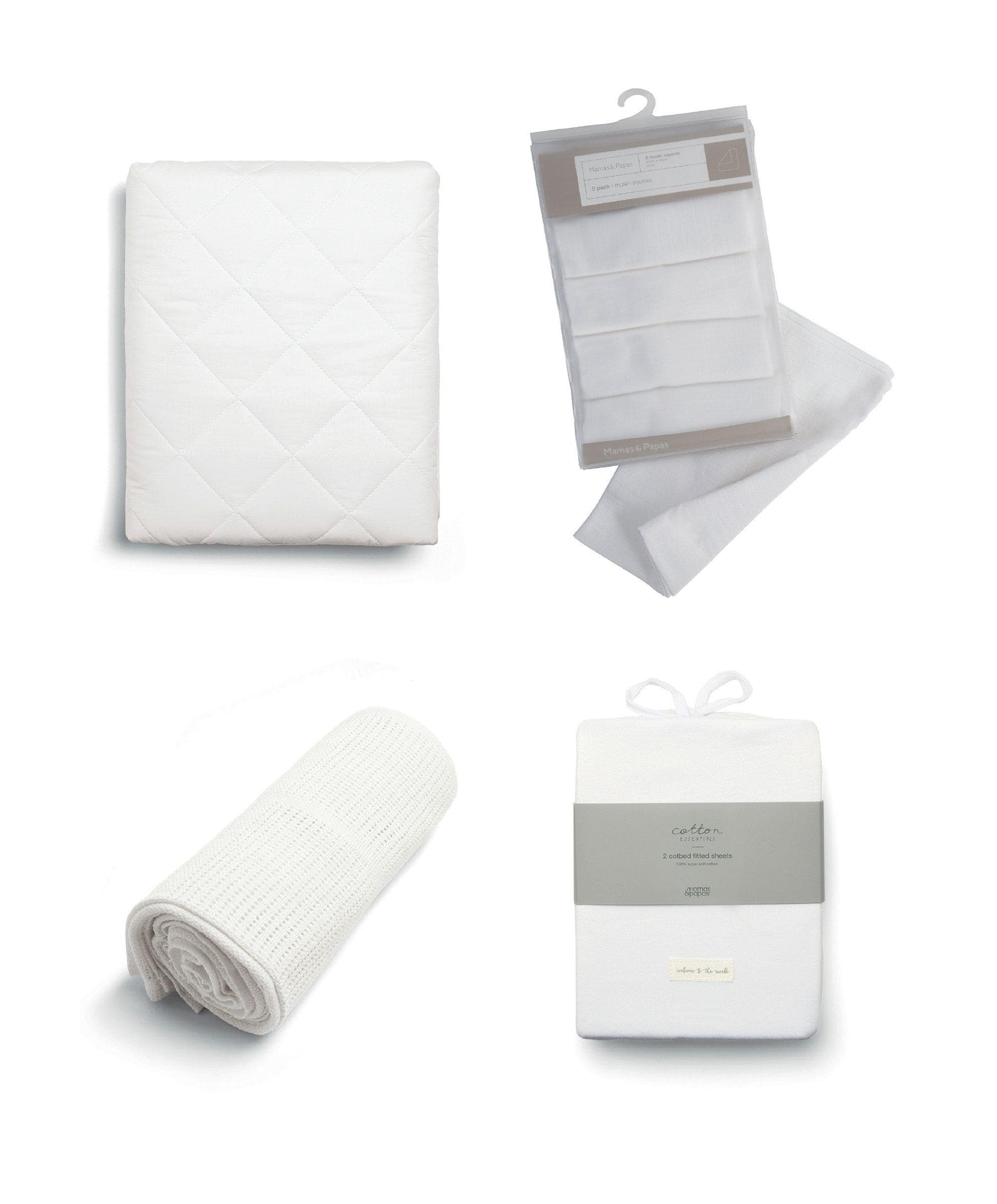 Cotbed Starter Bundle - White