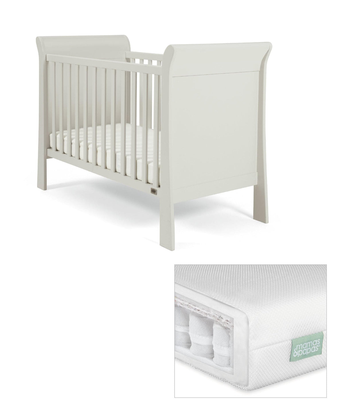 mamas and papas cot with mattress