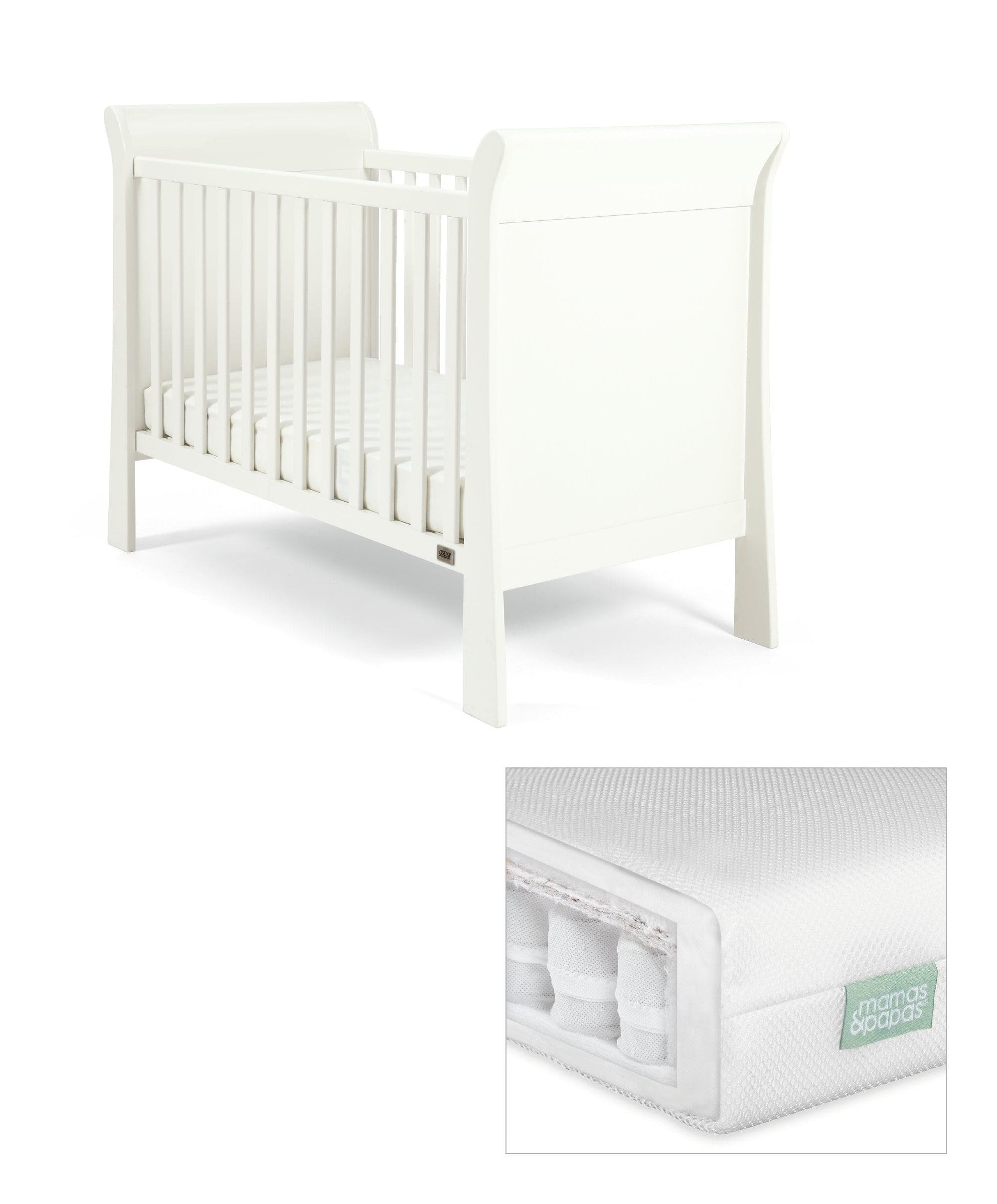 mamas and papas cot with mattress