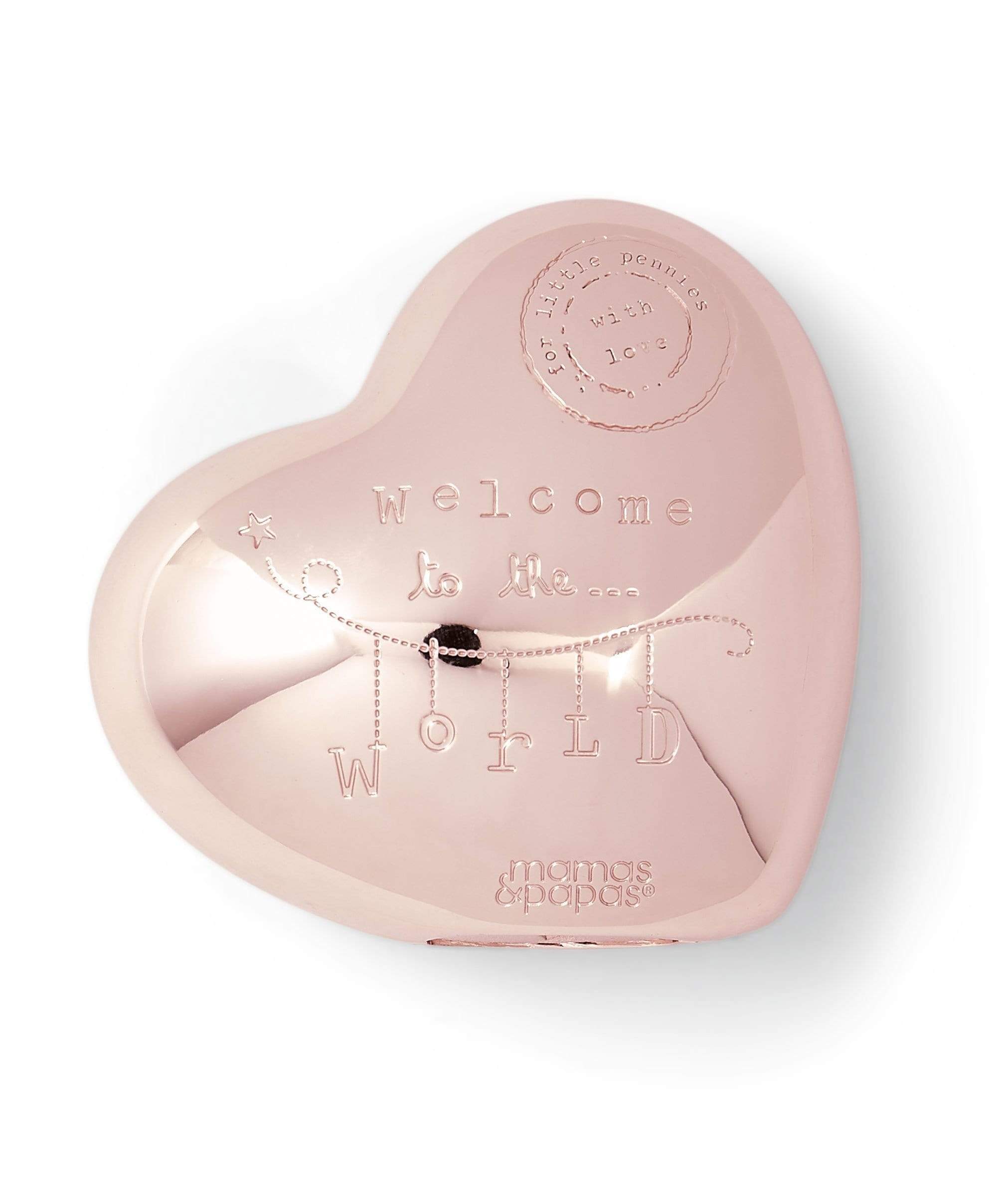 Rose Gold - Heart Money Box