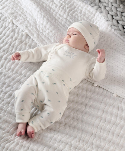 Newborn Baby Clothes Set Baby's Tops Pants Hat Bib Set - Temu