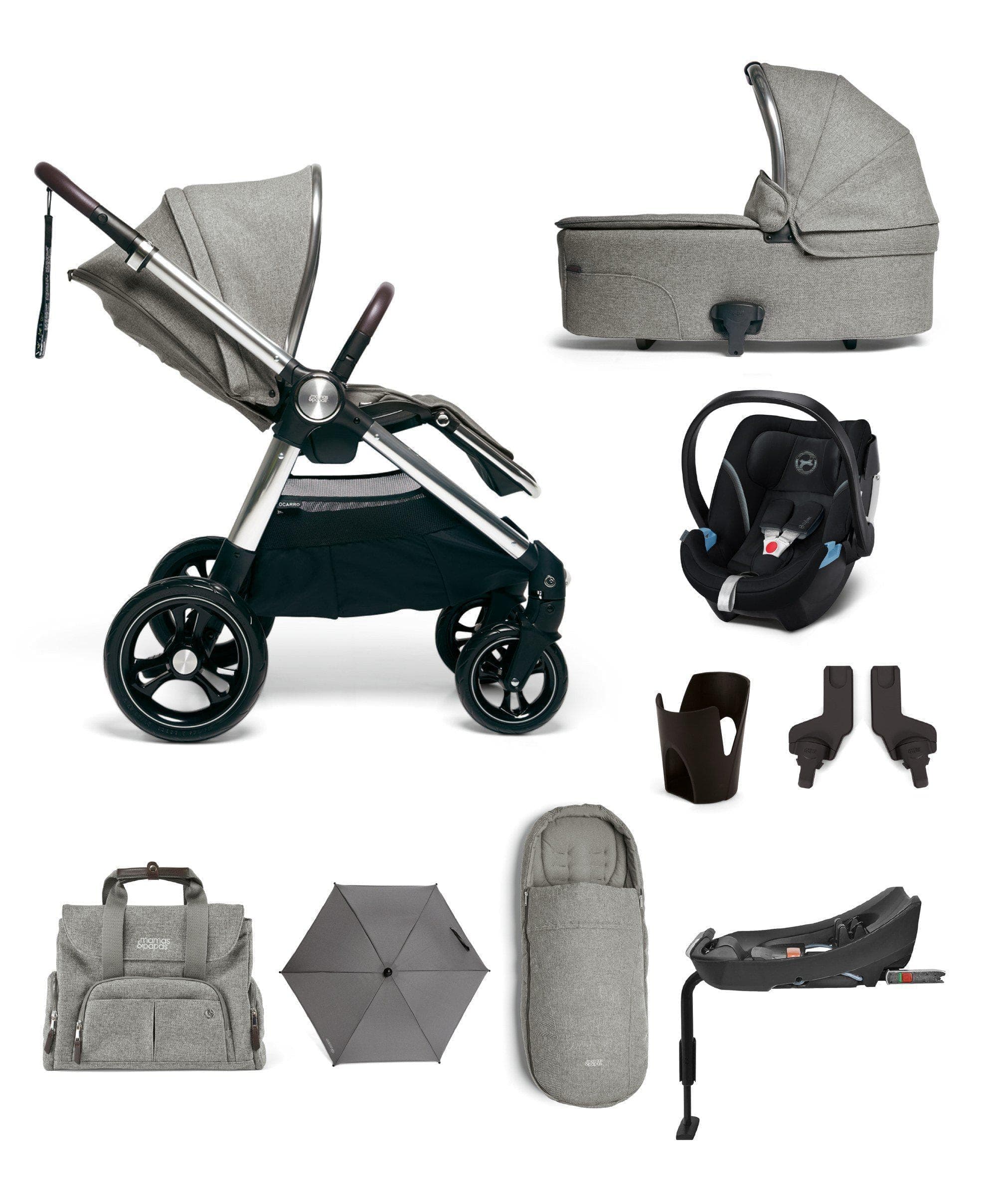 mamas and papas grey pushchair