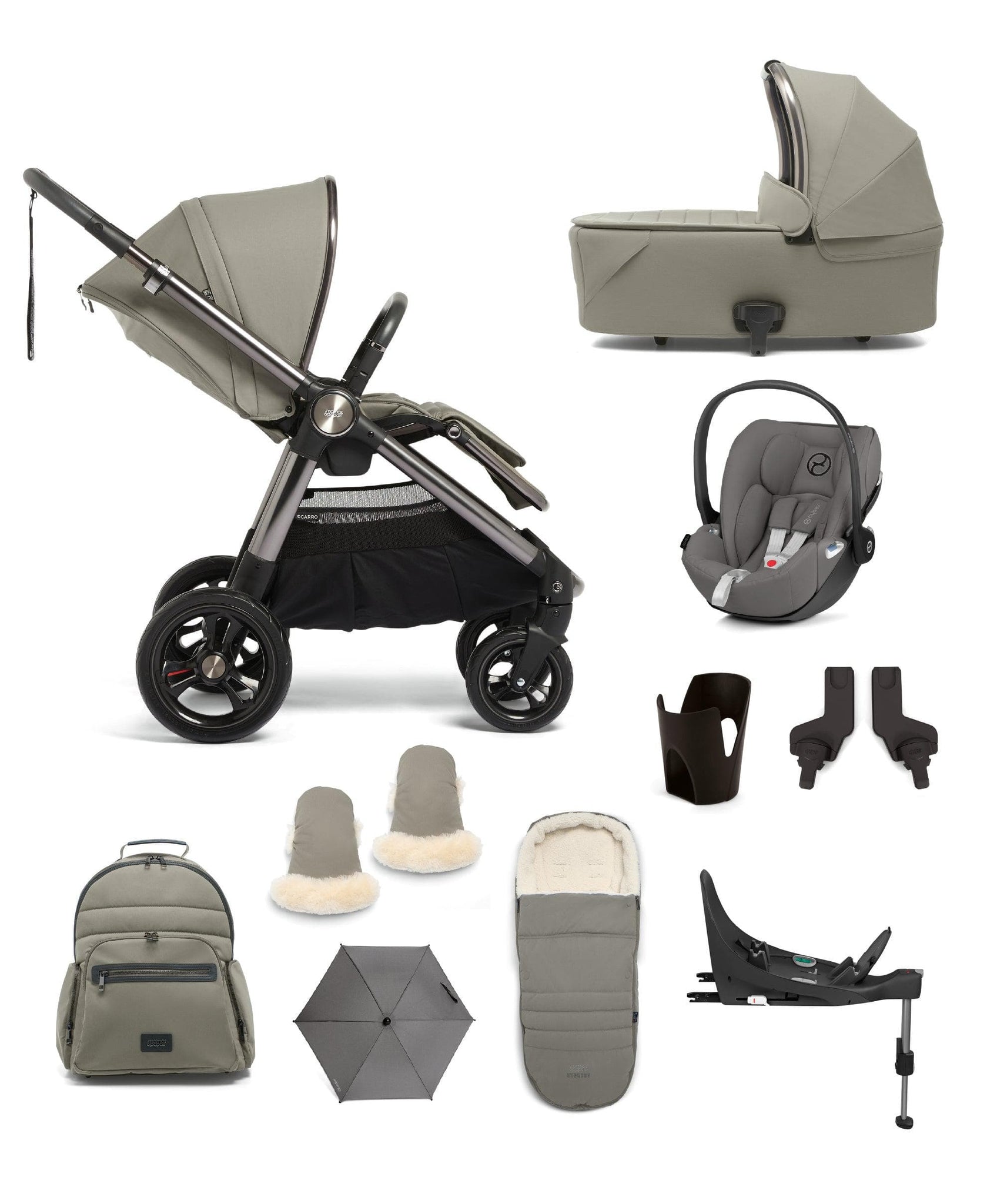 mamas and papas ocarro grey twill 8 piece