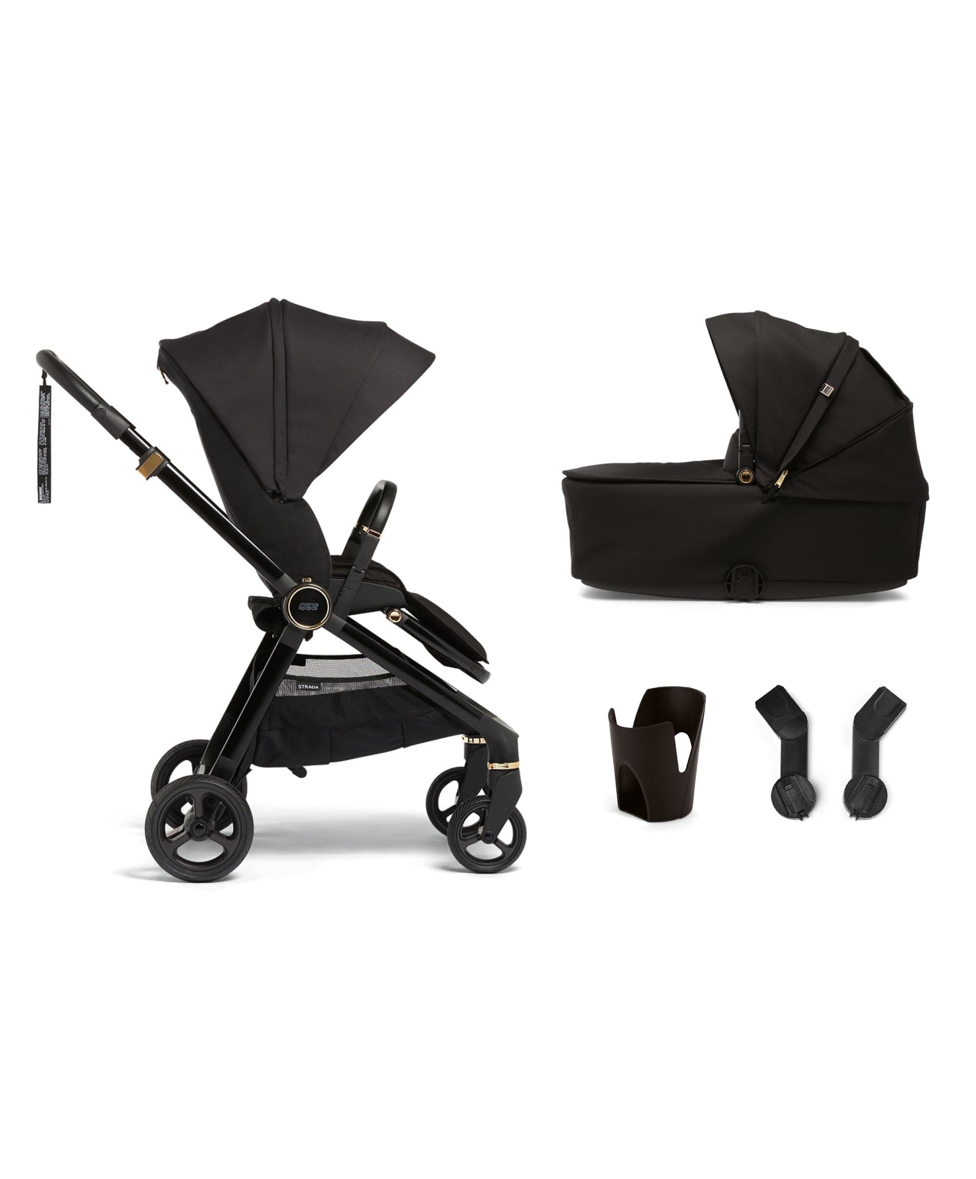 Strada Pushchair Starter Bundle (4 Pieces) - Black Diamond