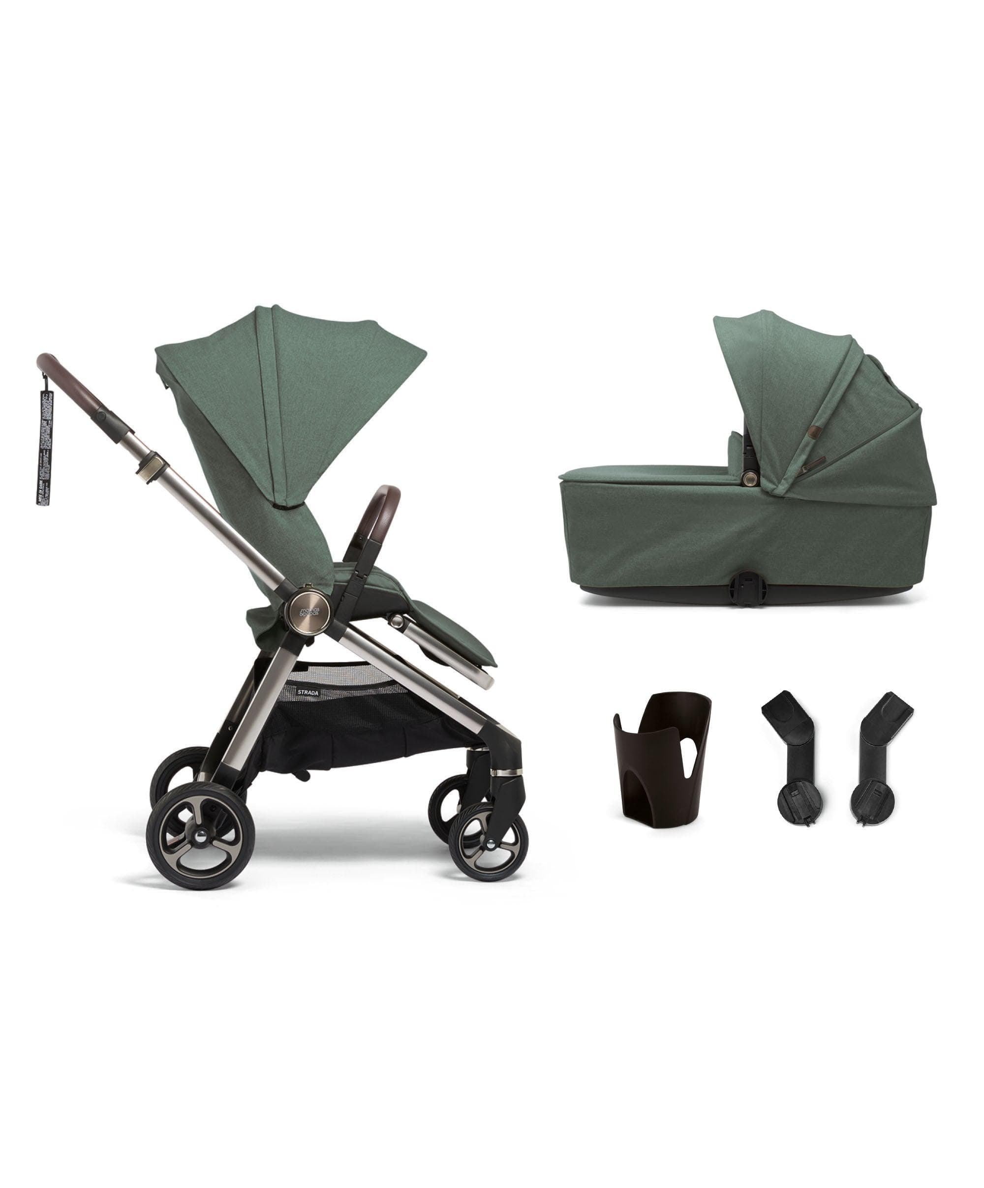 Strada Pushchair Starter Bundle (4 Pieces) - Ivy