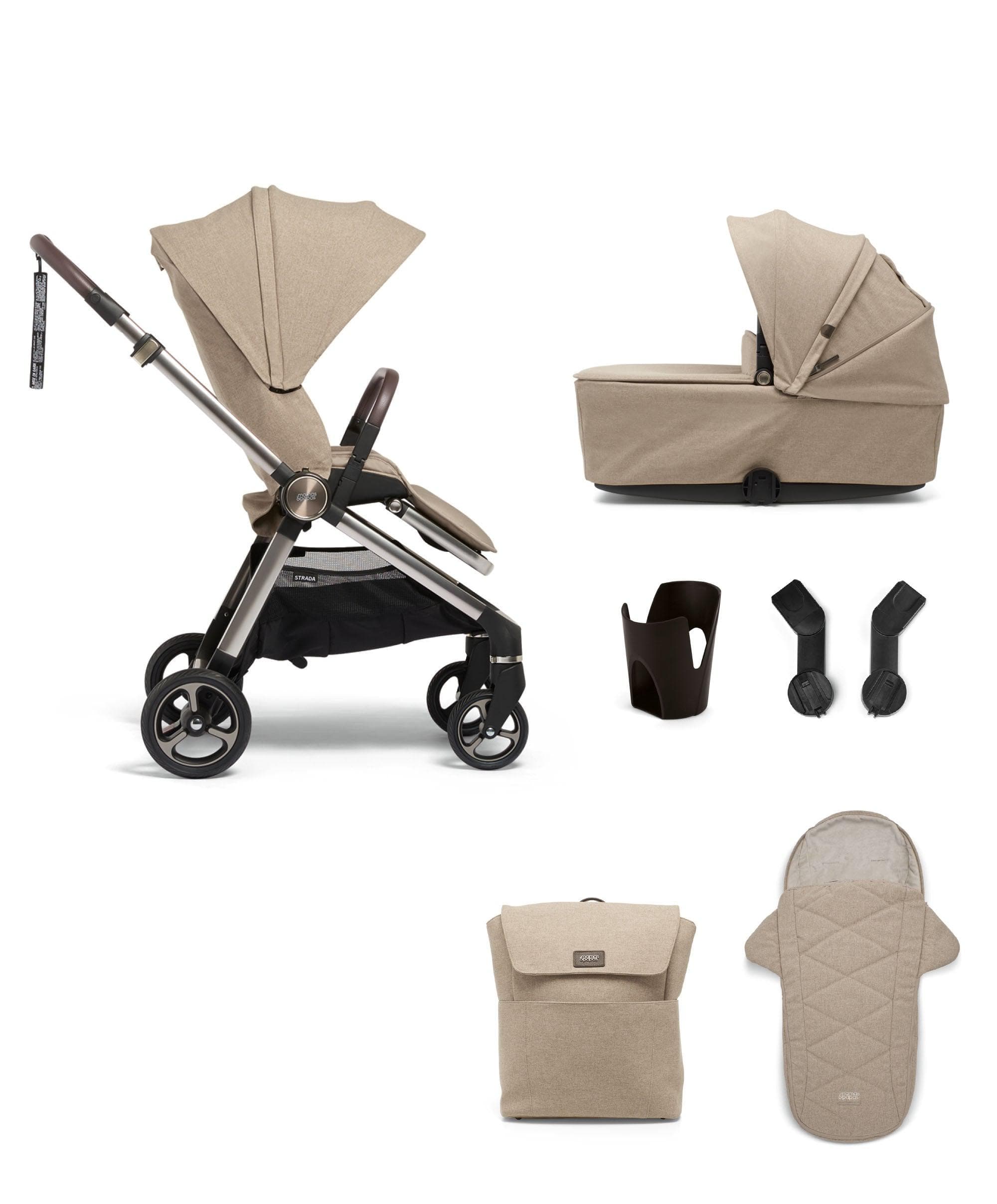 Strada Pushchair Bundle (6 Pieces) - Pebble