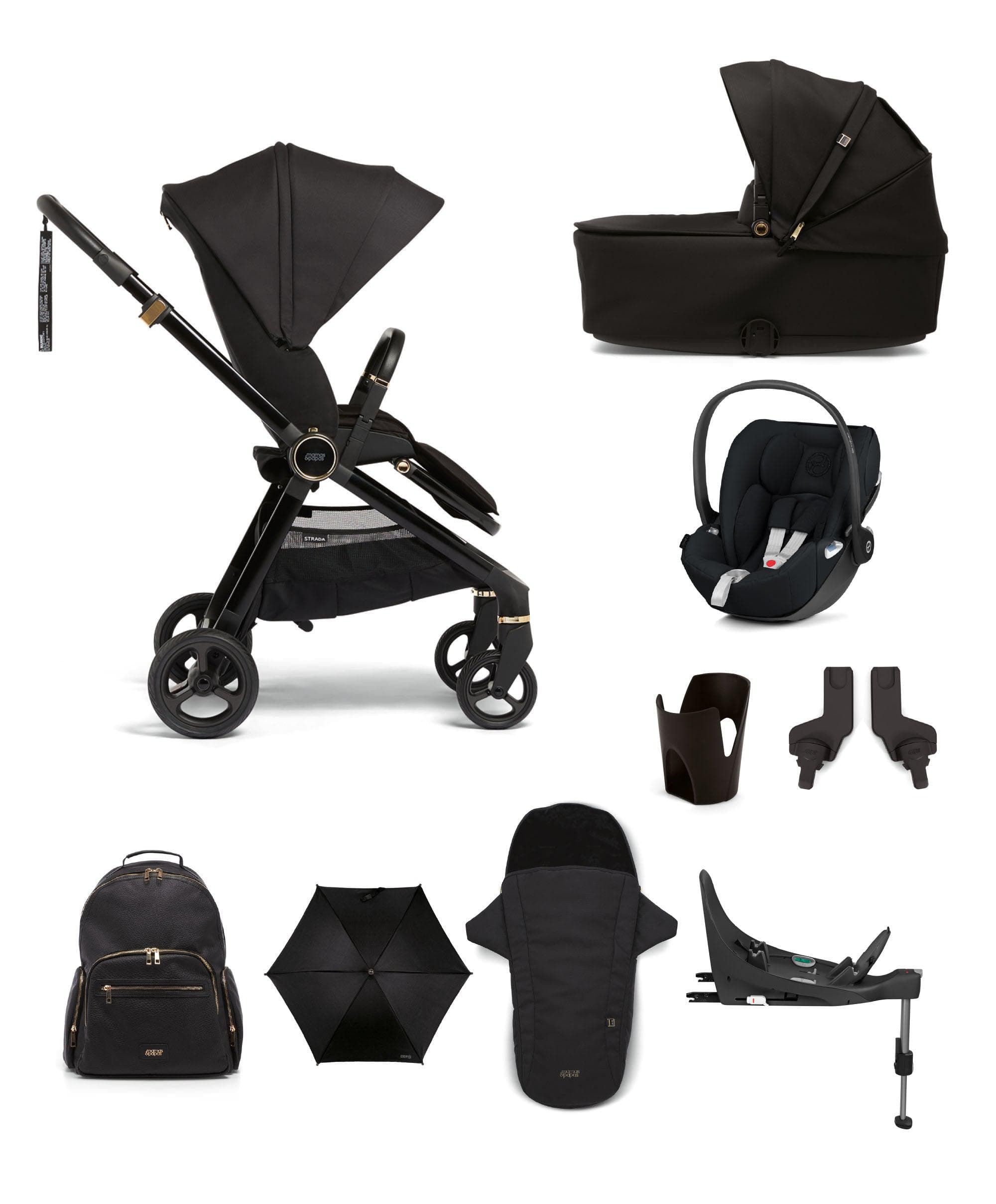 mamas and papas black pram