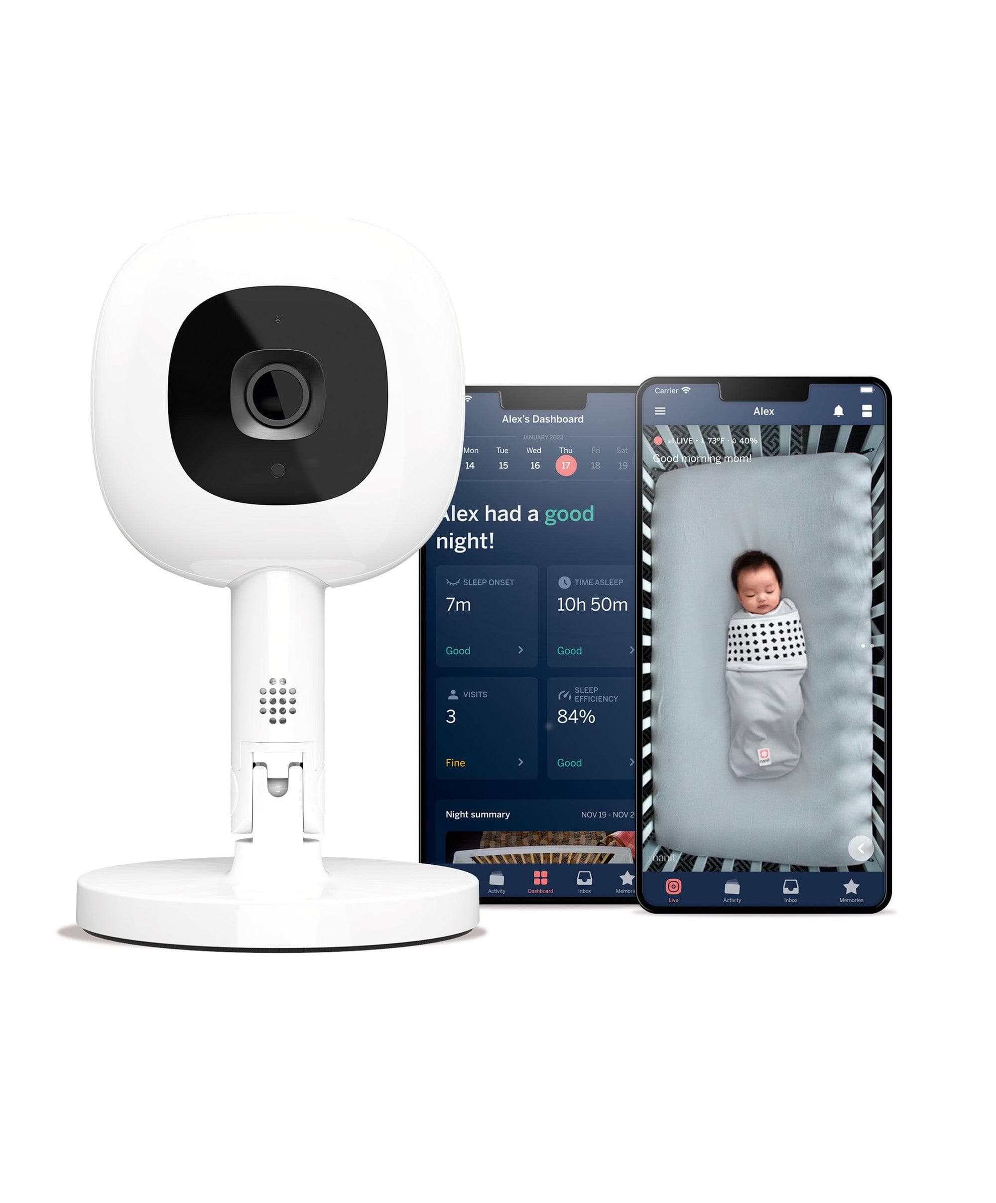 Nanit Pro Camera Baby Monitor and Flex Stand Duo