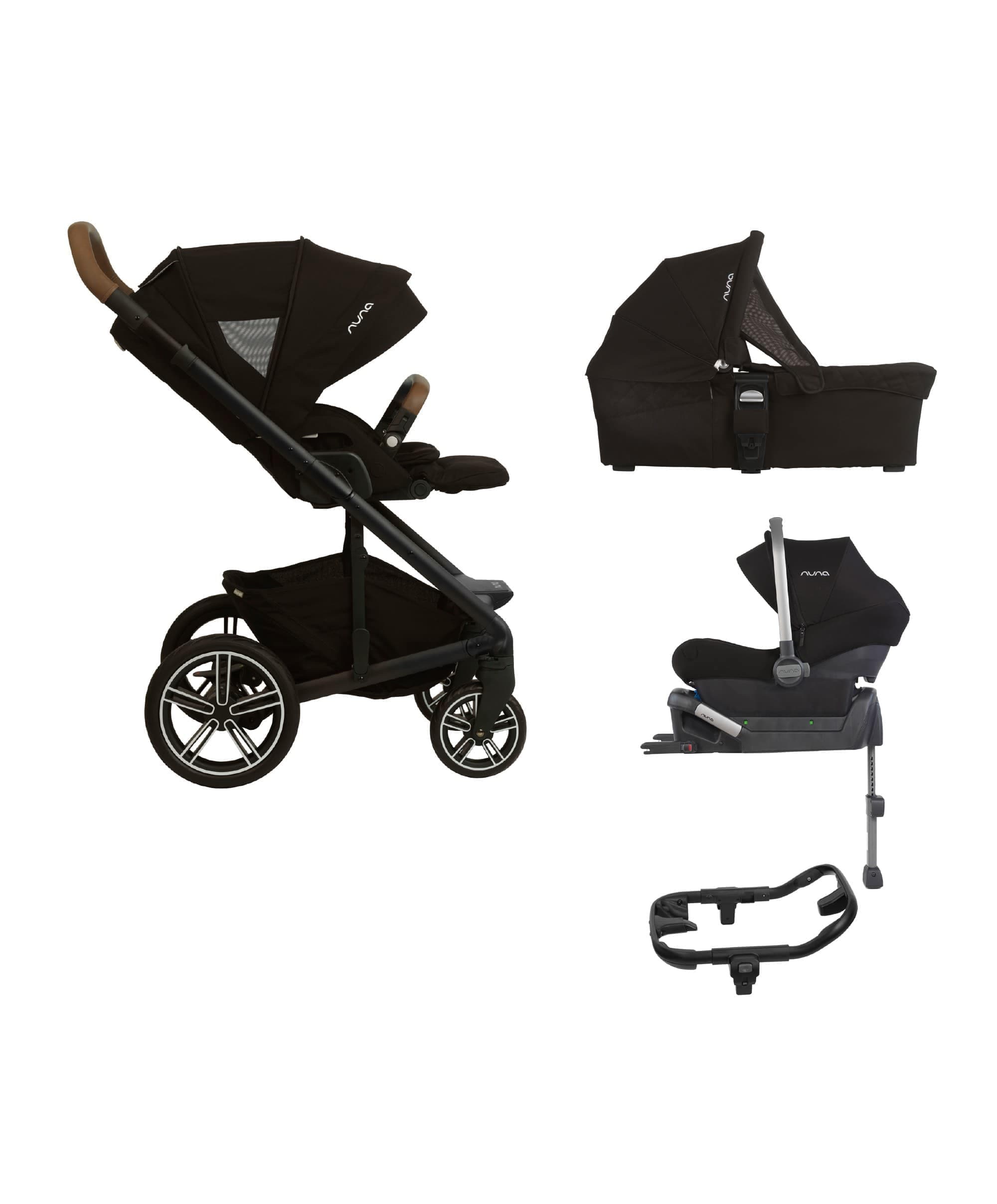 Nuna Mixx Travel System Bundle - Caviar