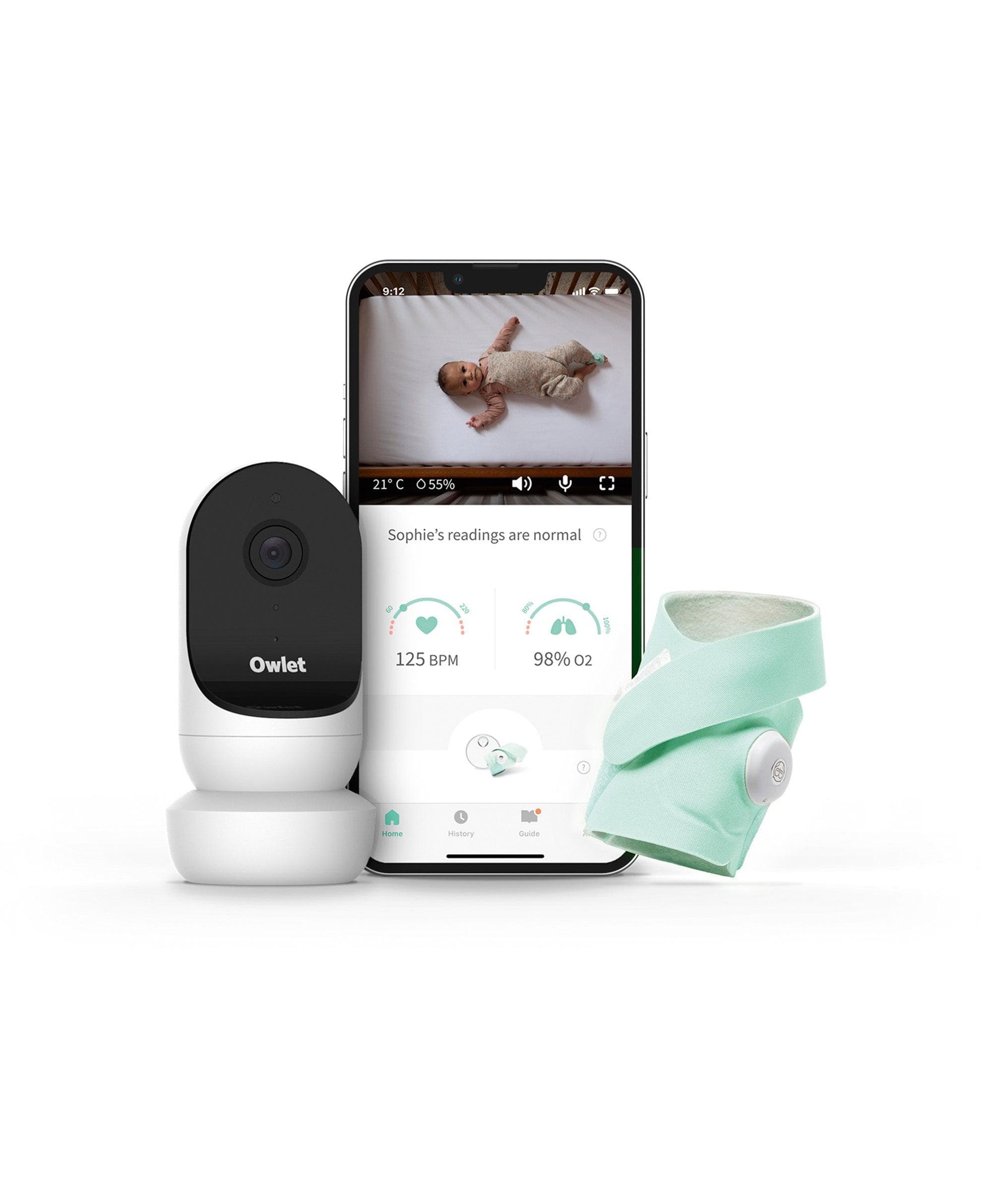 Owlet Baby Monitor Duo: Smart Sock 3 and Cam 2 - Mint