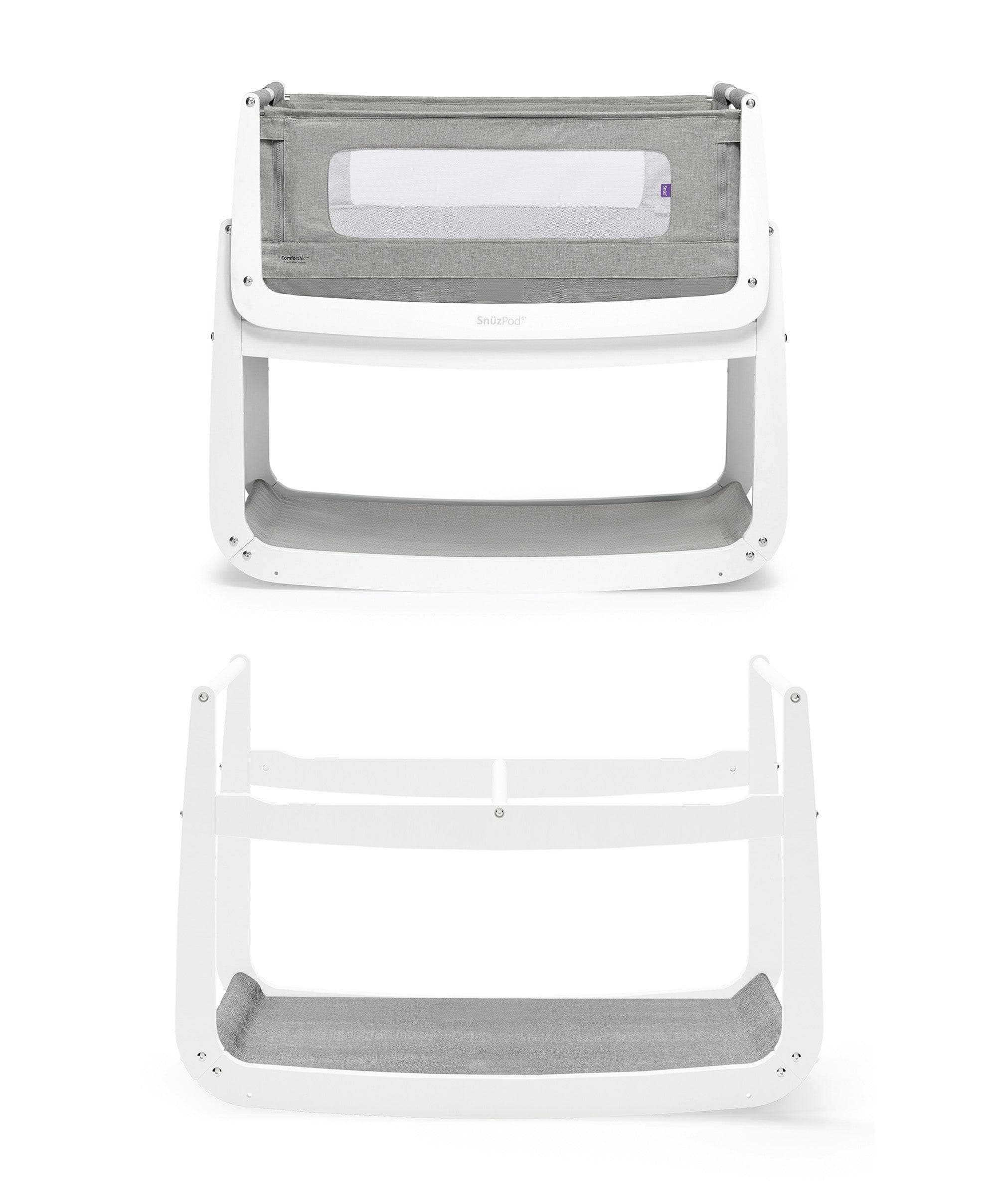 SnuzPod4 Bedside Crib & Extra Stand In Dusk