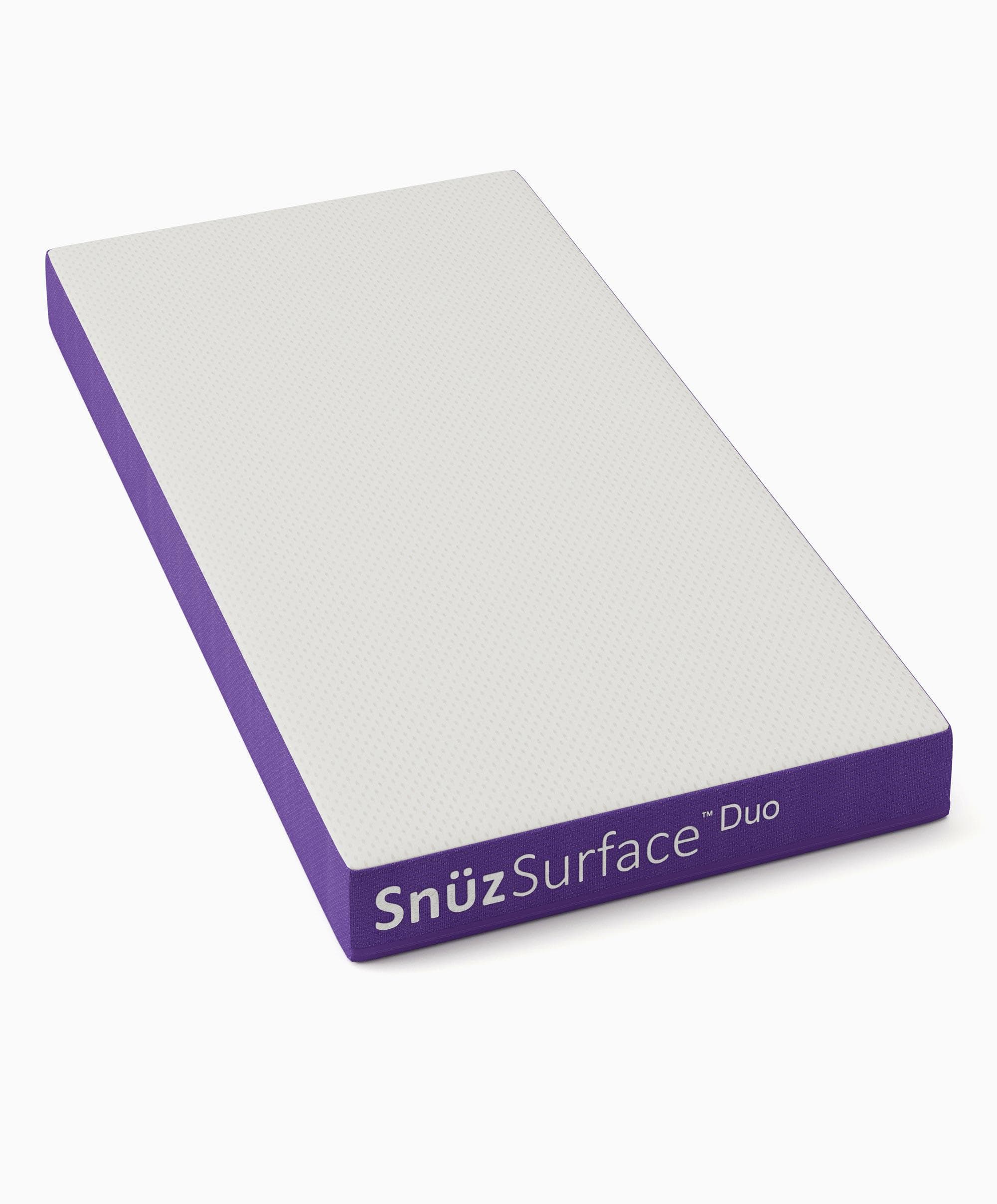 SnuzSurface Duo Cotbed Mattress - White/Purple