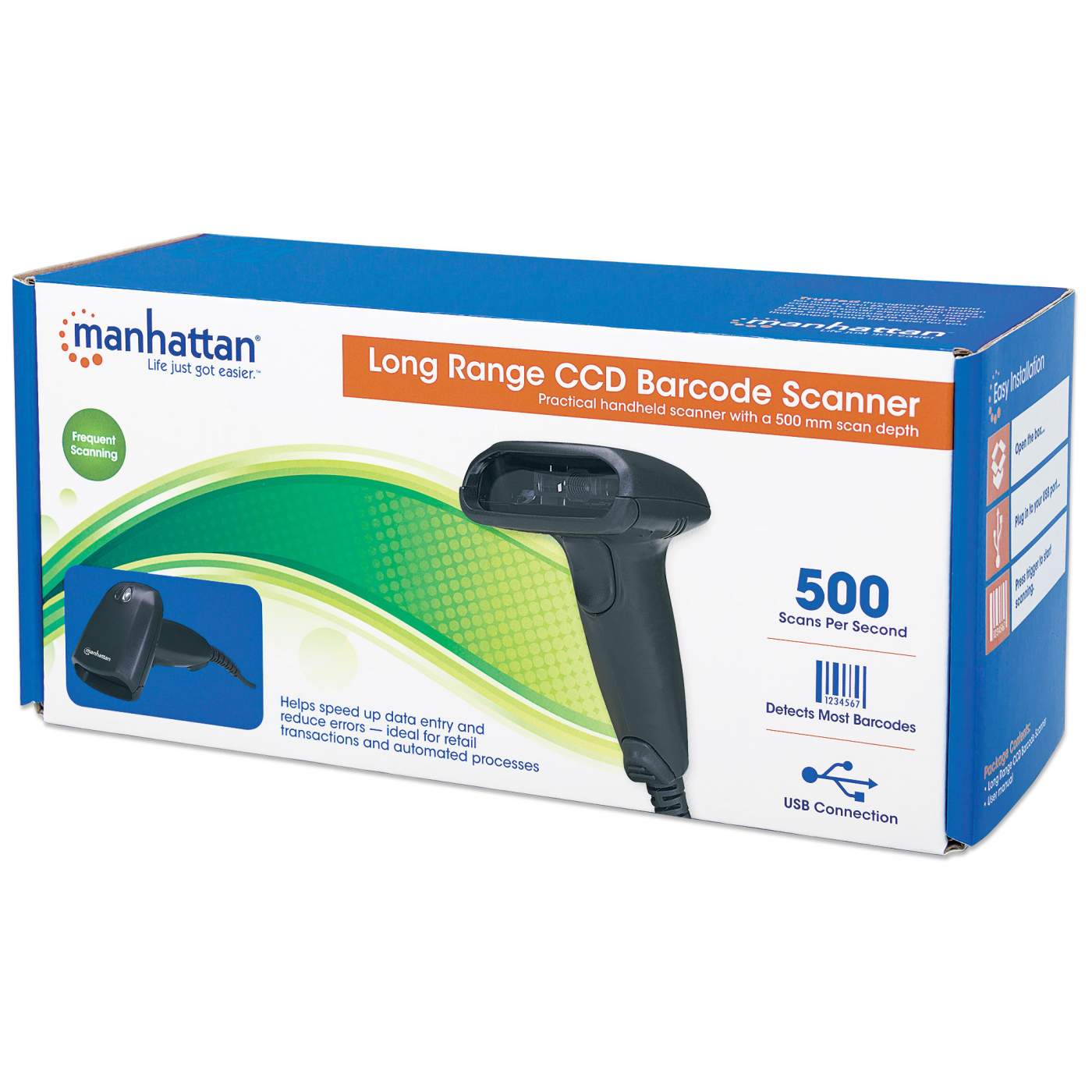 Manhattan Long Range CCD Barcode Scanner (460835)