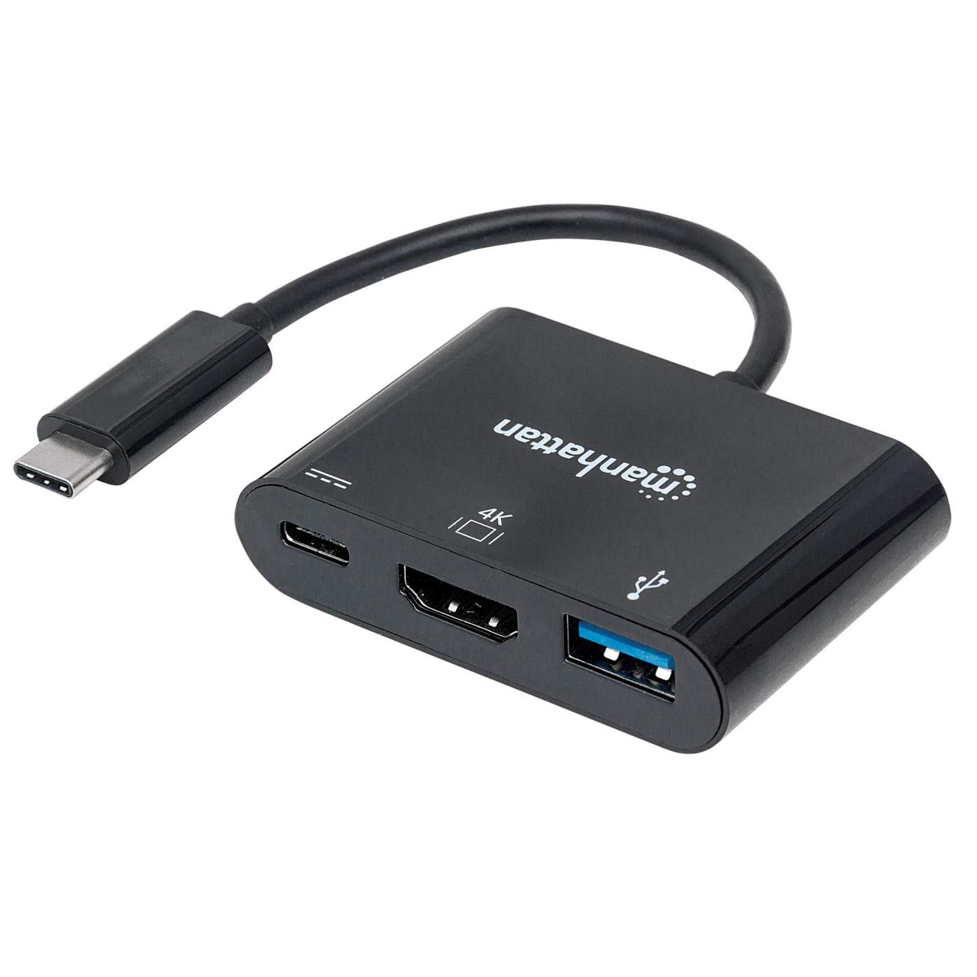 Manhattan Convertidor USB-C a DisplayPort con puerto de PD (153447)