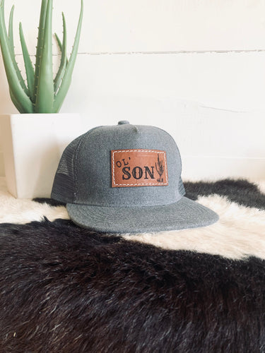 Ol' Man + Ol' Son set of 2 Dad and son matching Snapback Hats