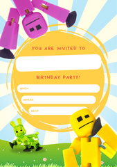 StikBot Party Invitation - Sunshine