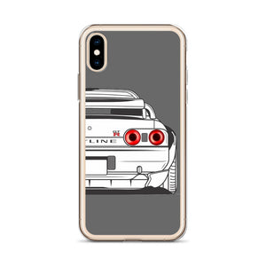 R32 GTR Grey Background iPhone Case