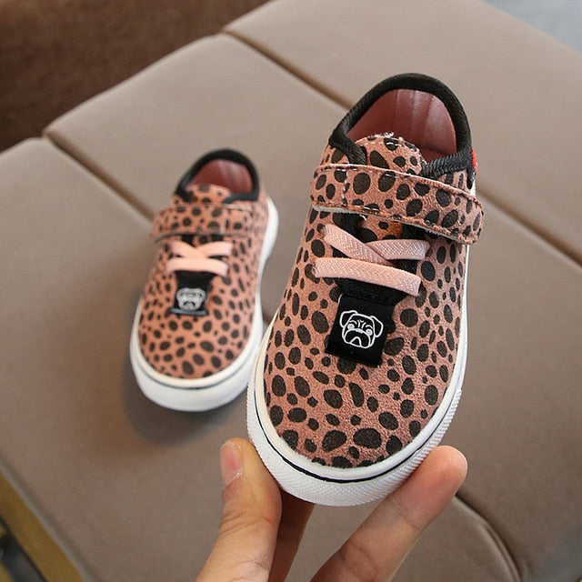 Leopard Print Girls Trainers (3 Colours 